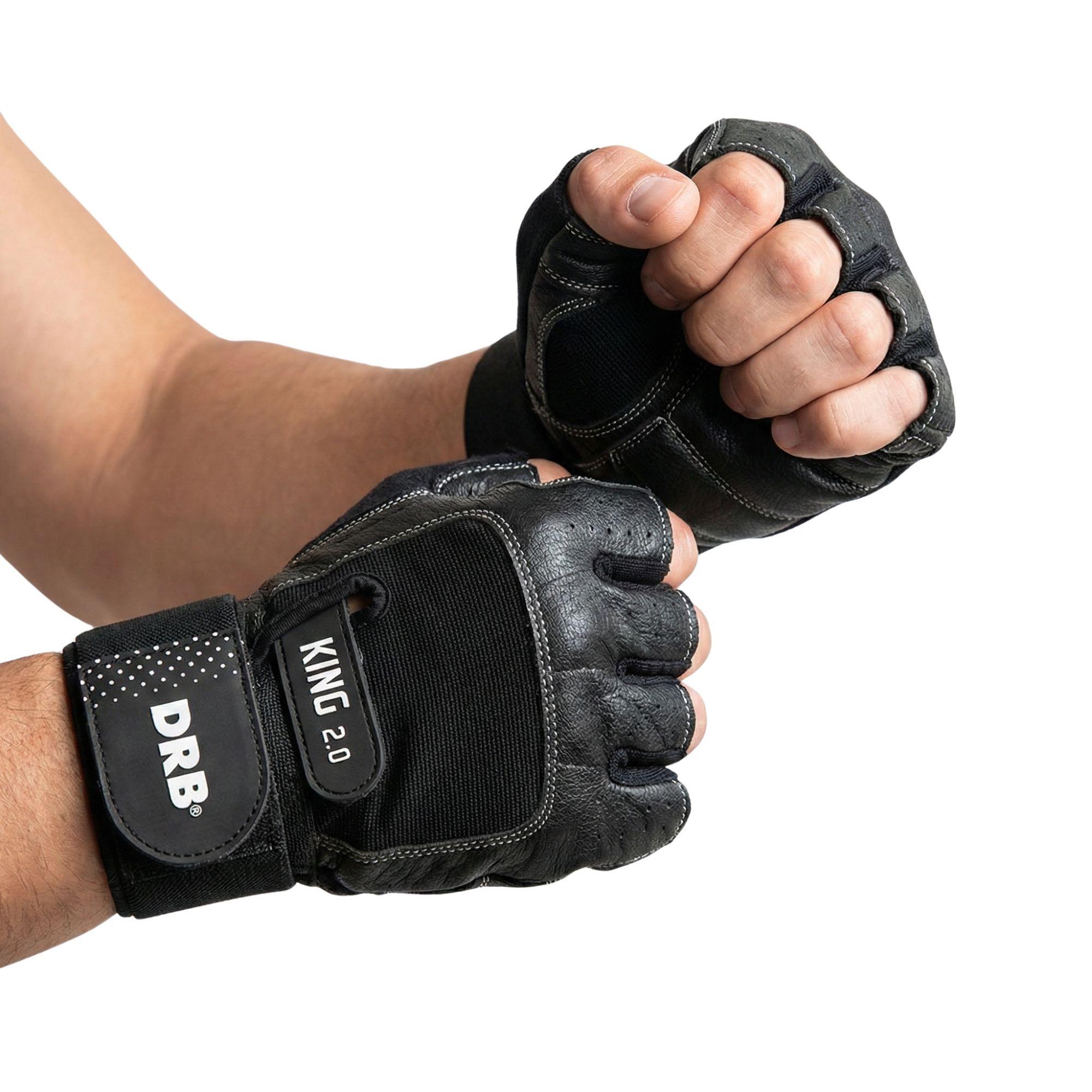 Guantes Fitness King Drb Cuero - Entrenamiento Y Pesas-2