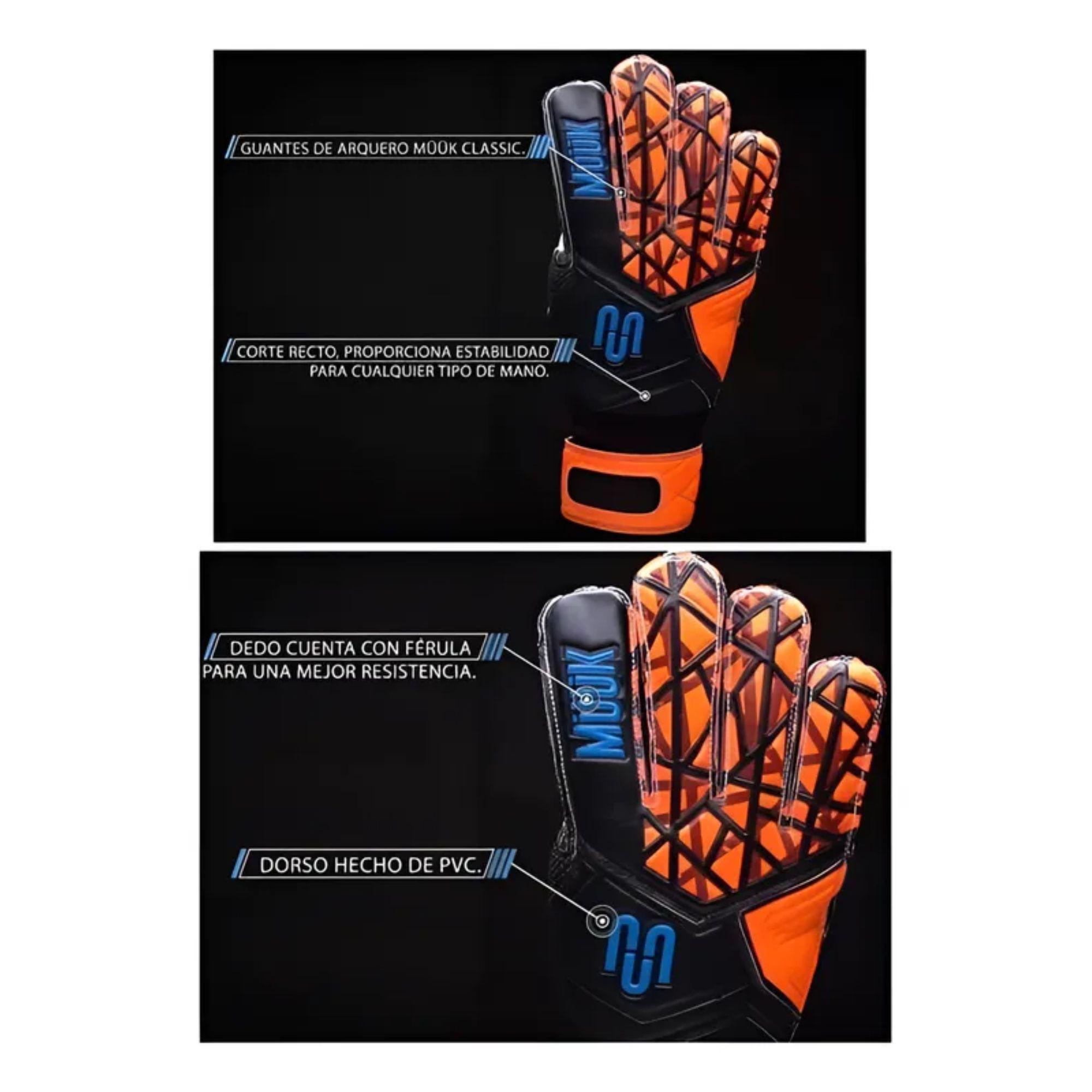 Guantes Arquero Portero Futbol Ferulas Muuk (par)-1