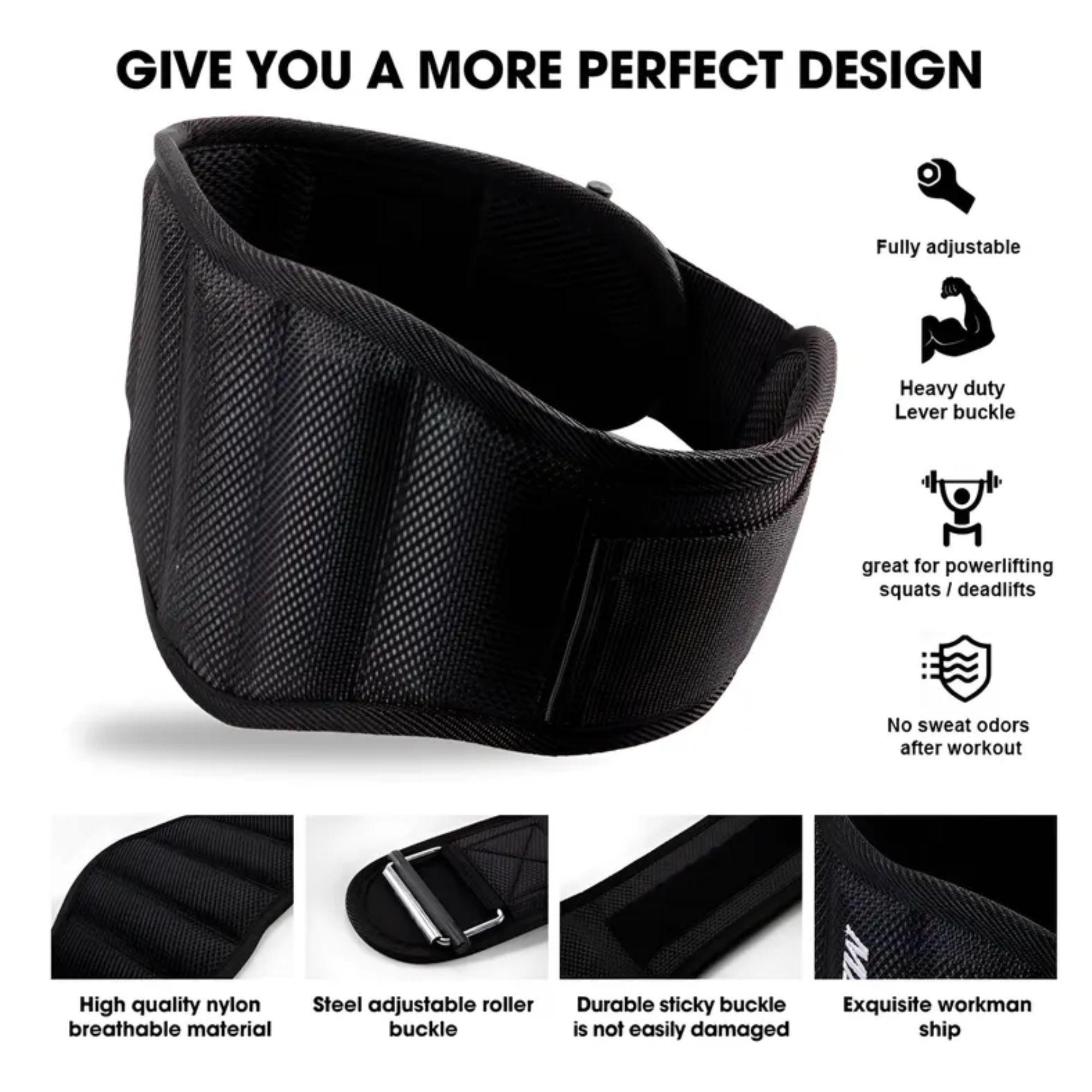 Cinturon Para Levantamiento De Pesas Ajustable Para Gym-3