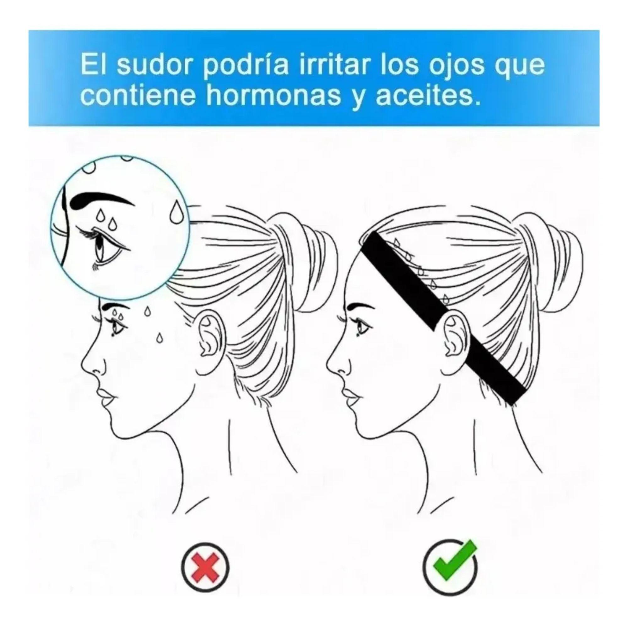 Cintillo Deportivo Elasticado Negro-9