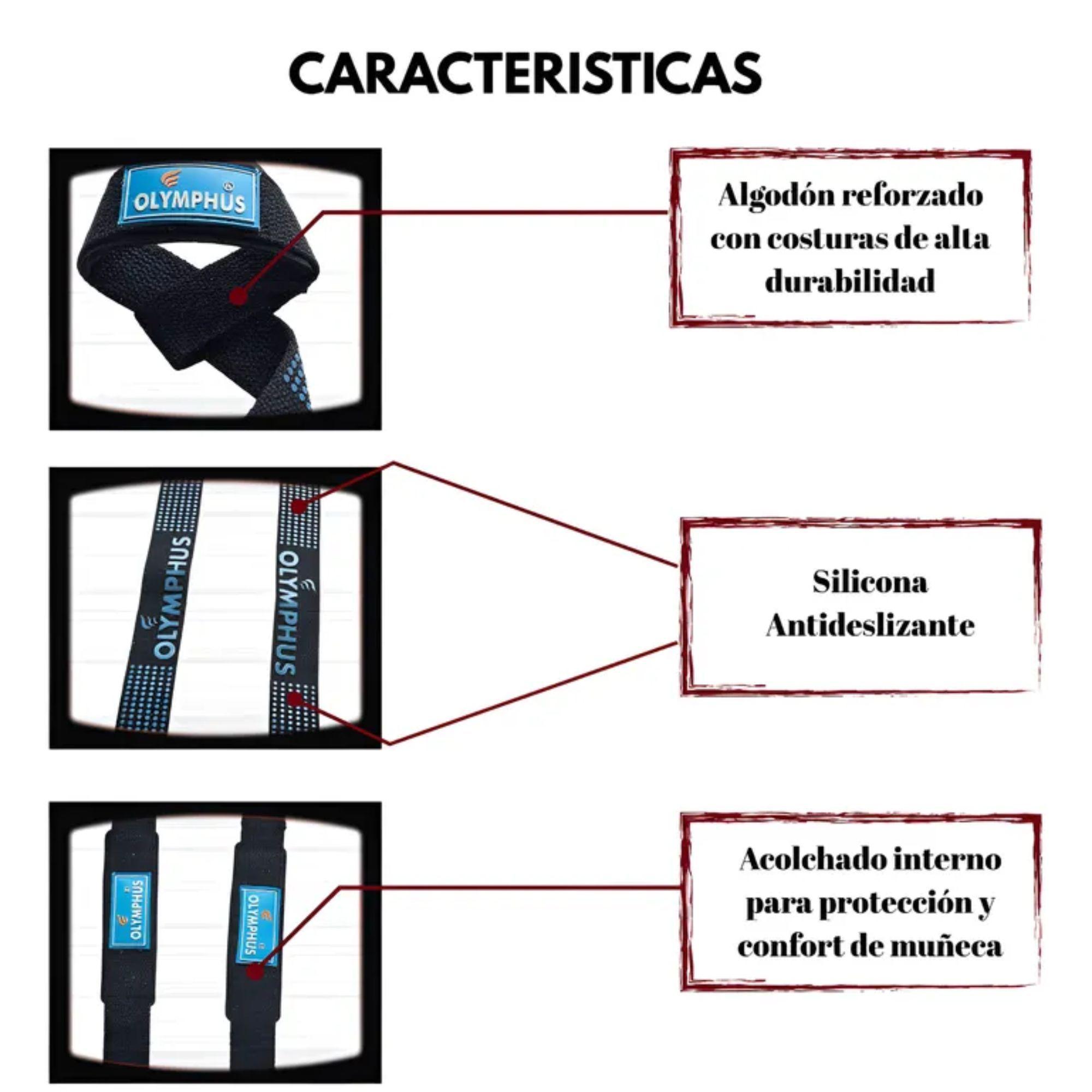 Strap Correa Antideslizante Olymphus levantamiento de Pesas-3