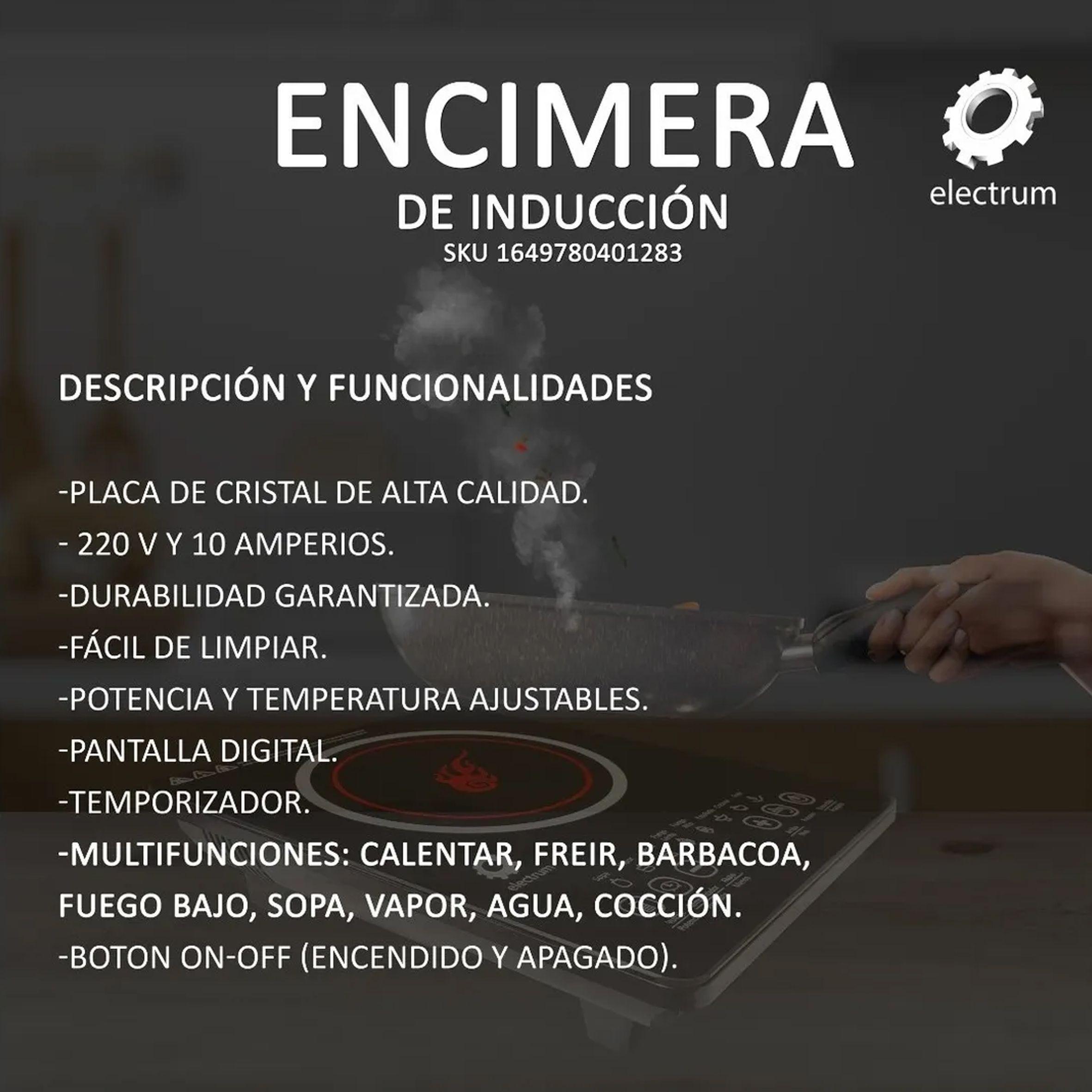 Encimera de Inducción Eléctrica -4