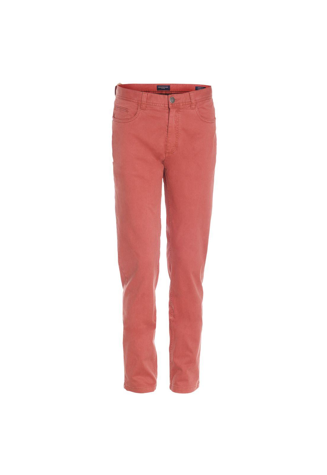 Pantalón Twill 5 Bolsillos Garment Dye Terracota-3