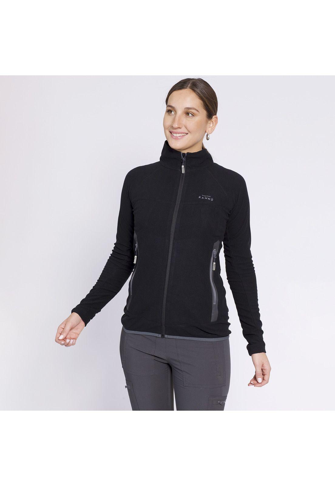 Polar Square Full Zipper Mujer Negro-0