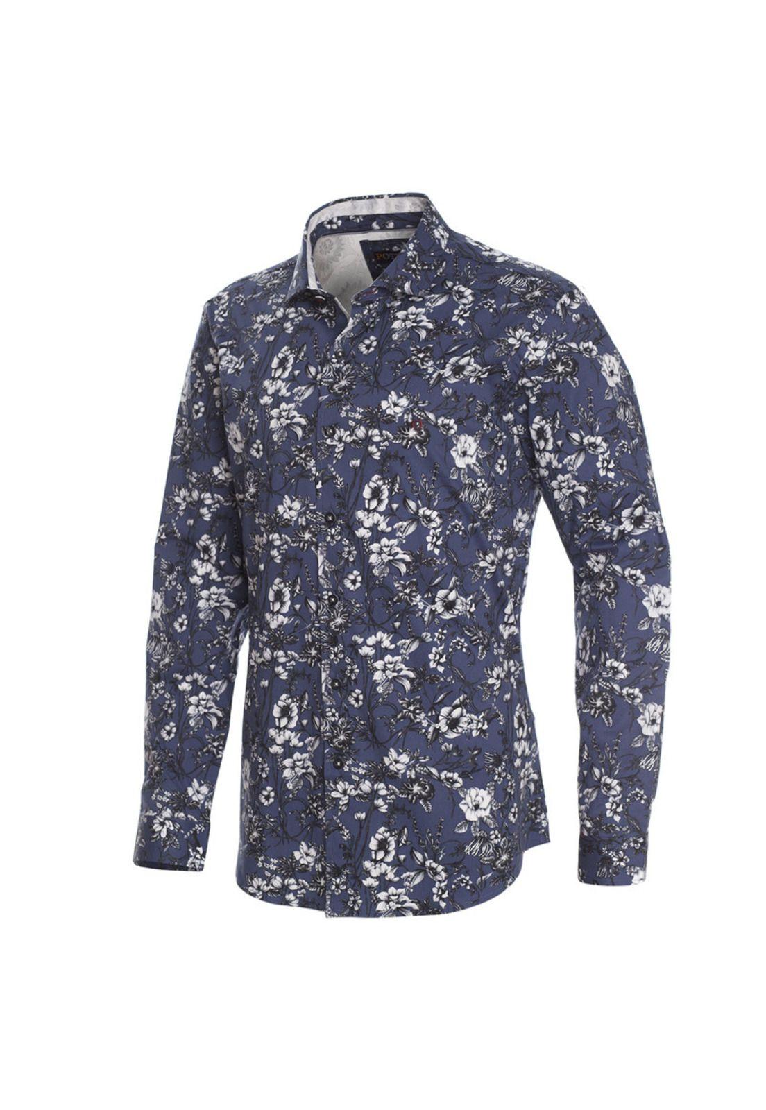 Camisa Estampada Algodón Spandex-1