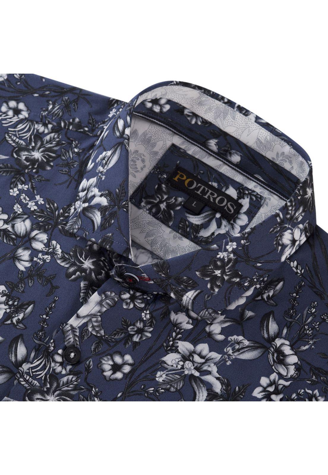 Camisa Estampada Algodón Spandex-3