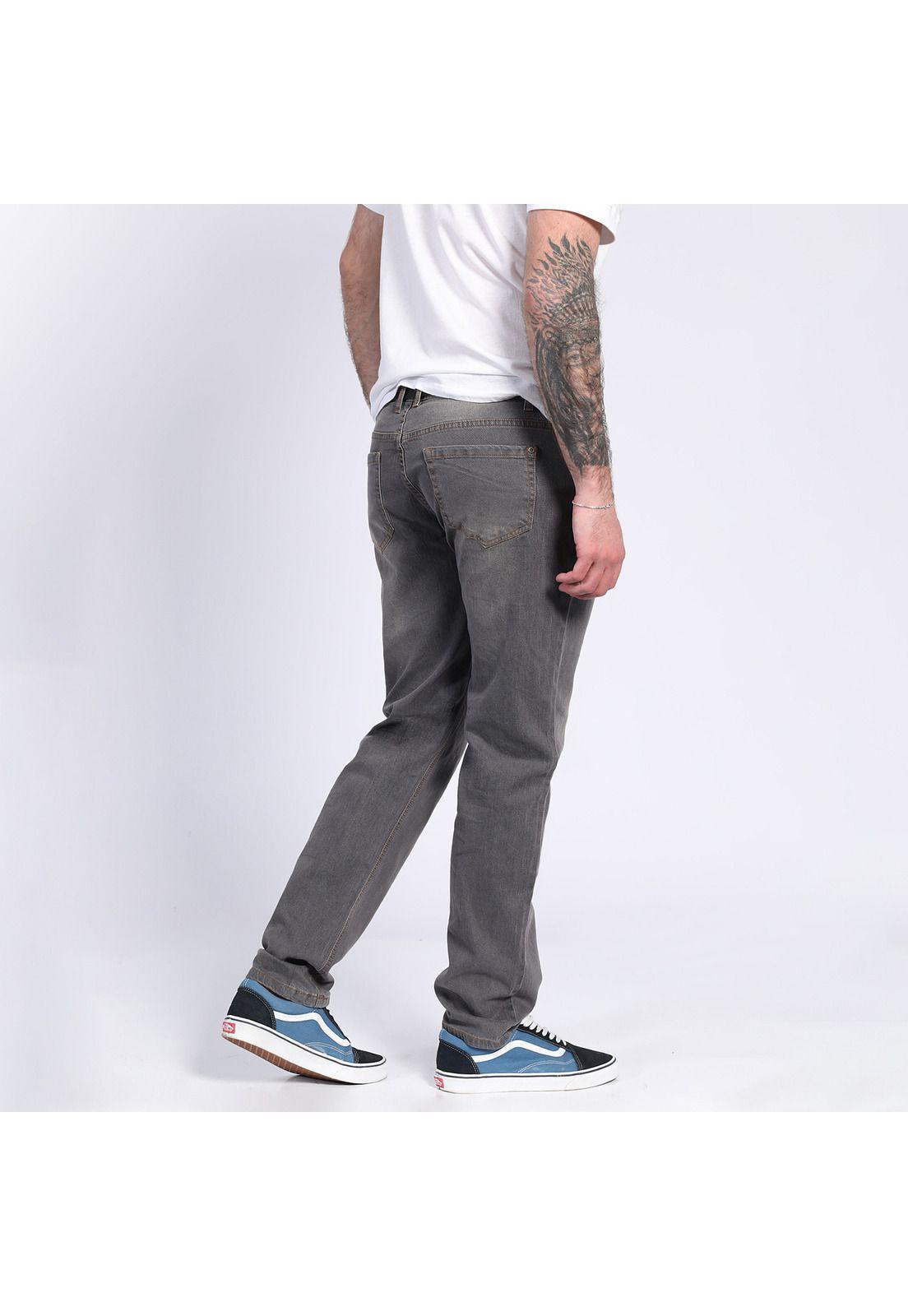 Jeans Linea Spandex Slim Fit Gris oscuro-1