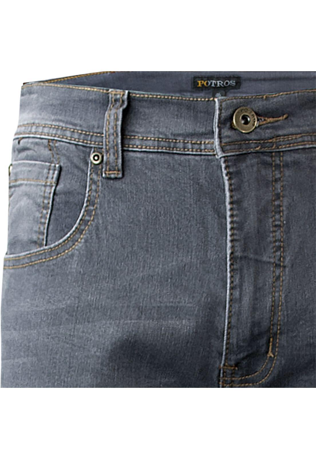 Jeans Linea Spandex Slim Fit Gris oscuro-7