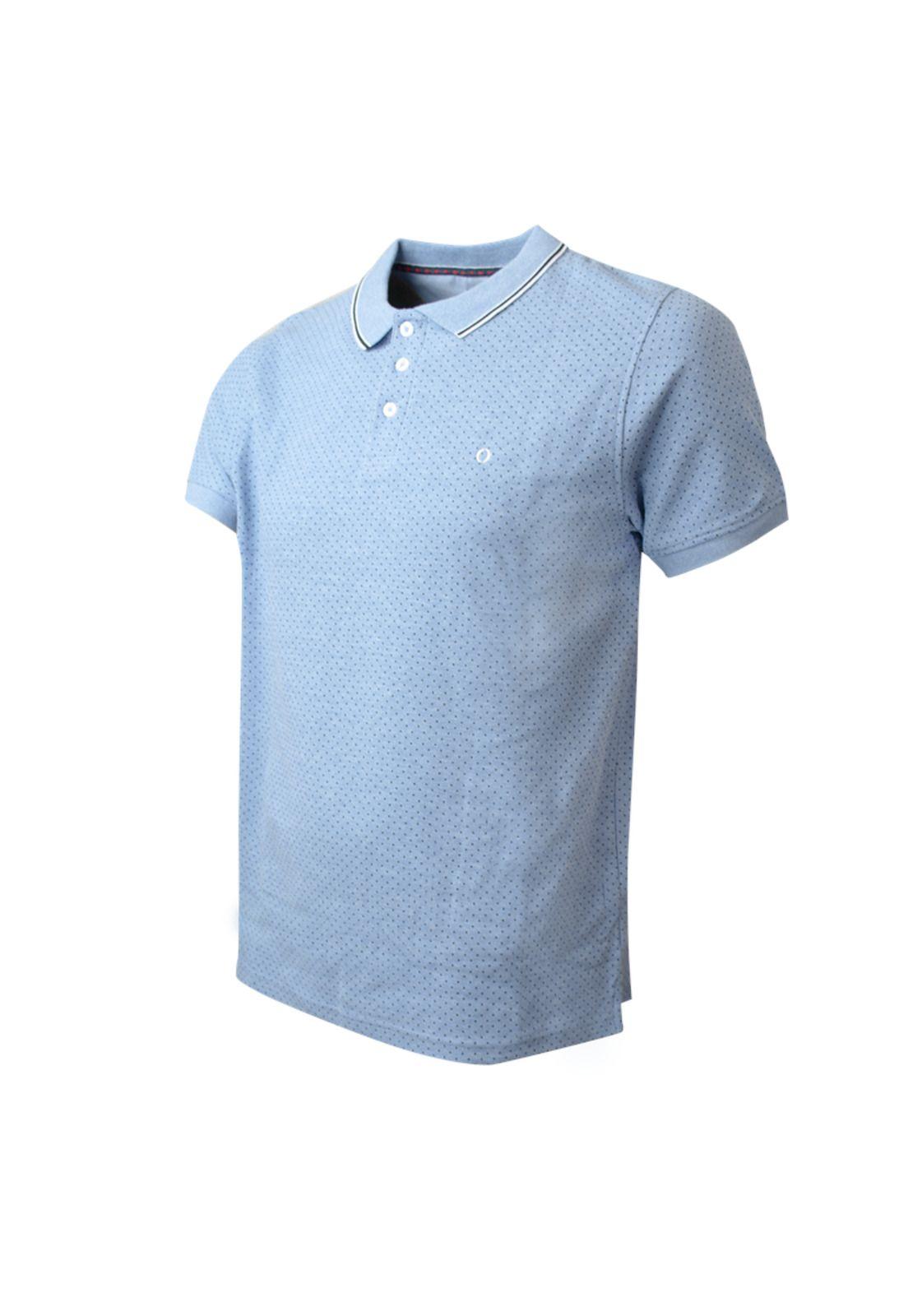 Polera Pique Melange Estampada-1