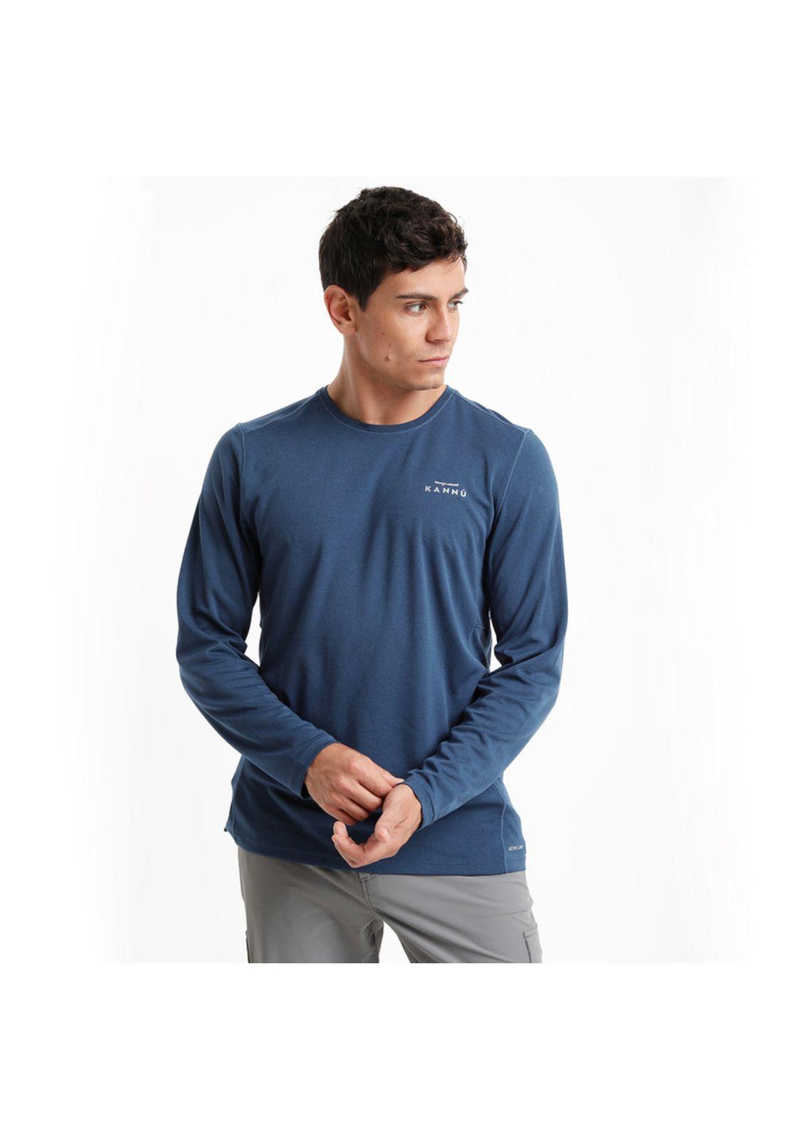 Polera Deportiva Coñaripe Hombre Azul-0