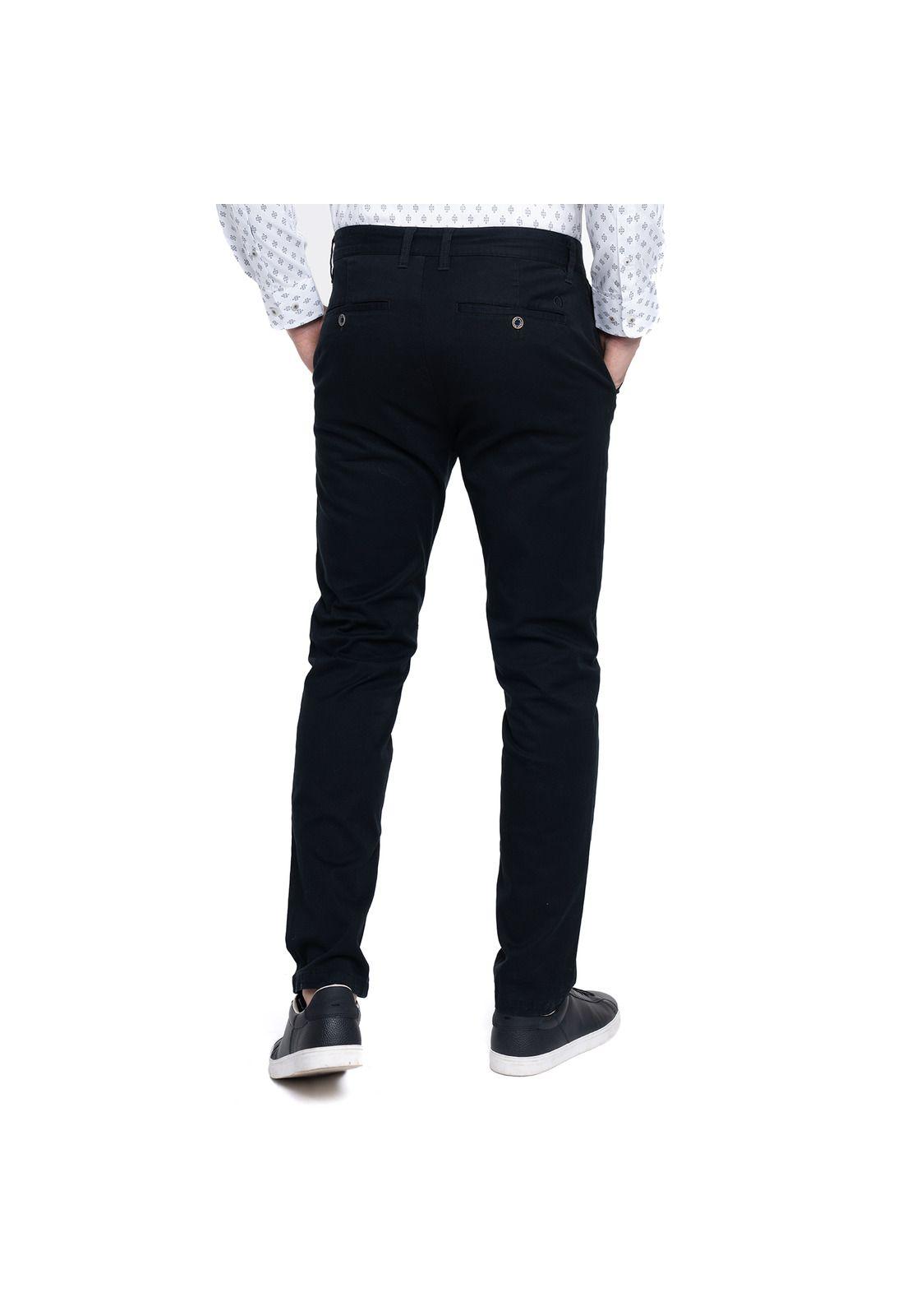 Pantalón Budapest Hombre Negro Algodón -1