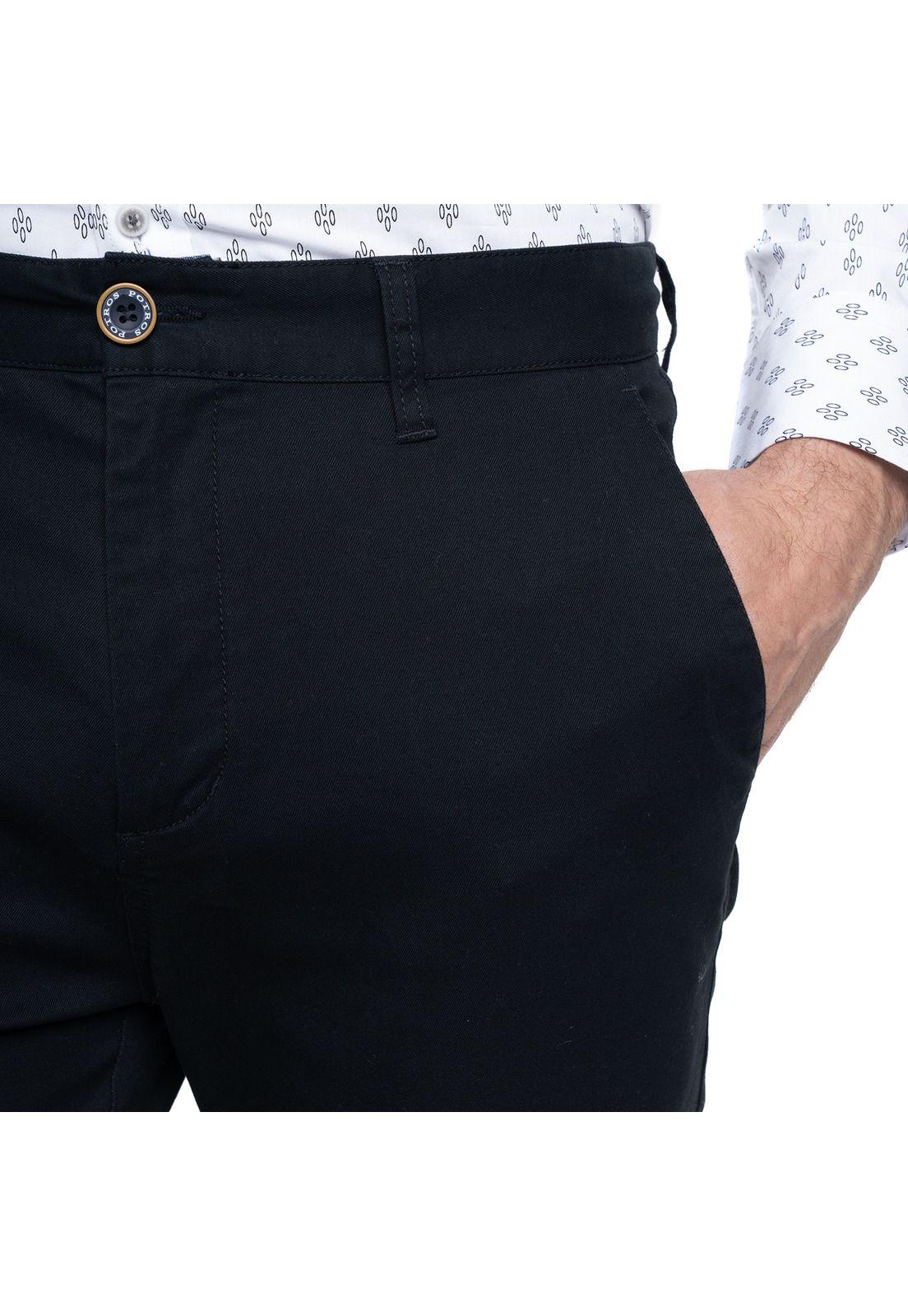 Pantalón Budapest Hombre Negro Algodón -2