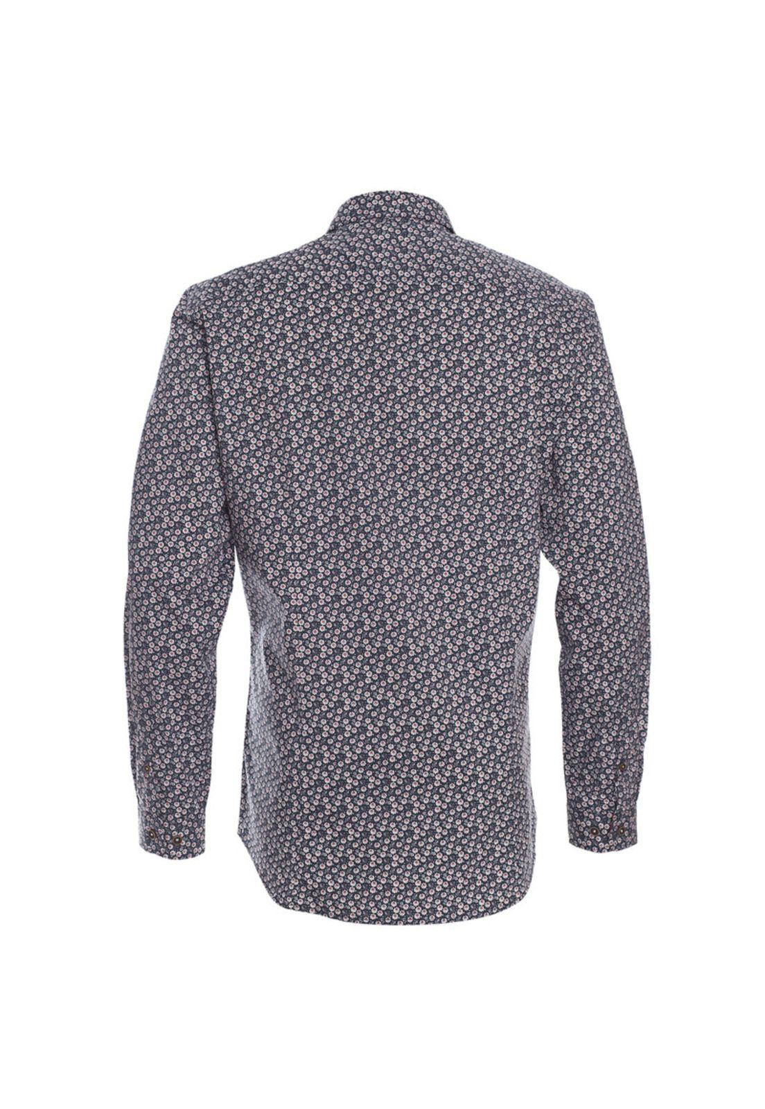 Camisa Estampada Spandex Cuello Italiano Sport-2