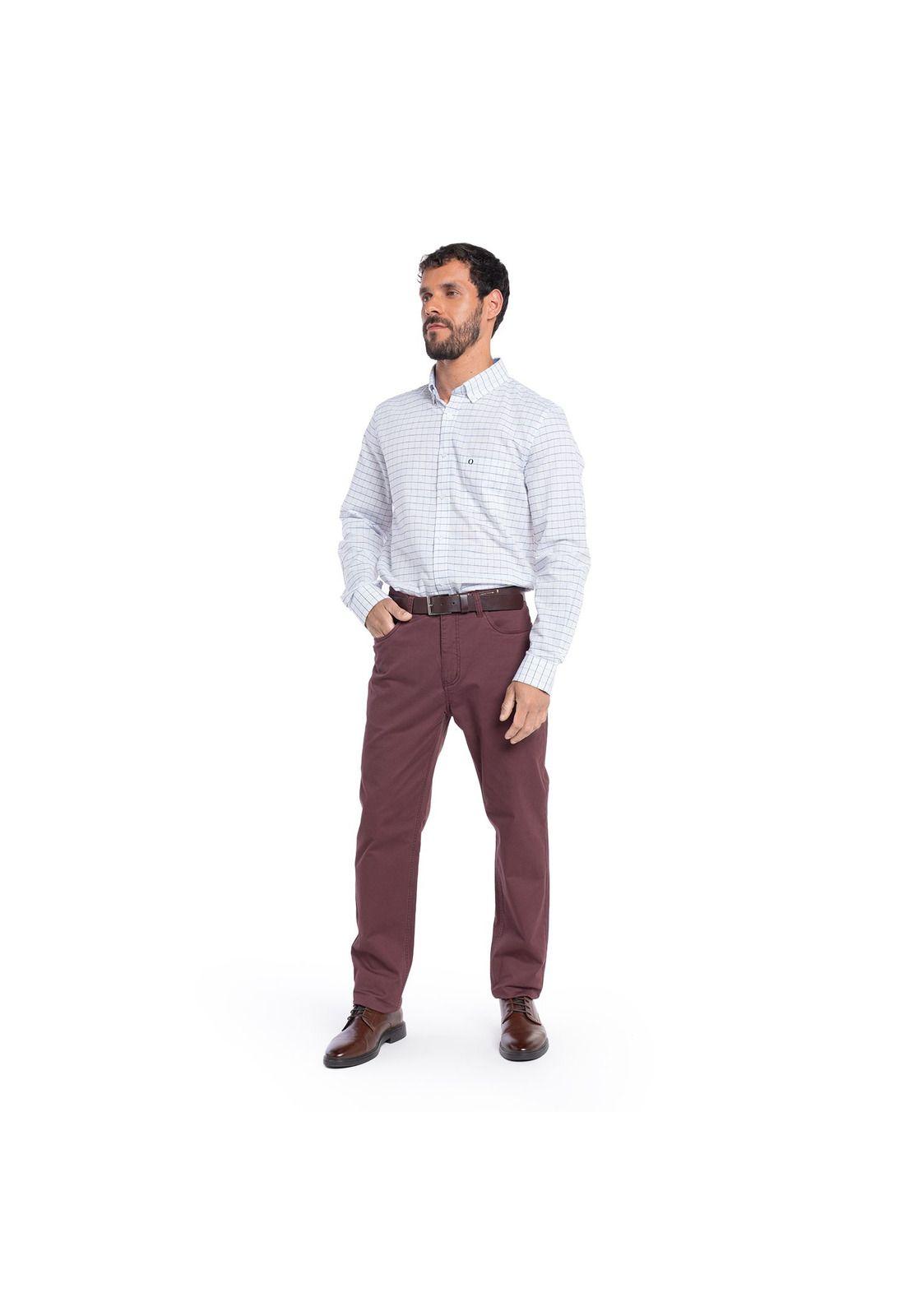 CAMISA MANGA LARGA OXFORD CUADROS HOMBRE LONDRES.-1