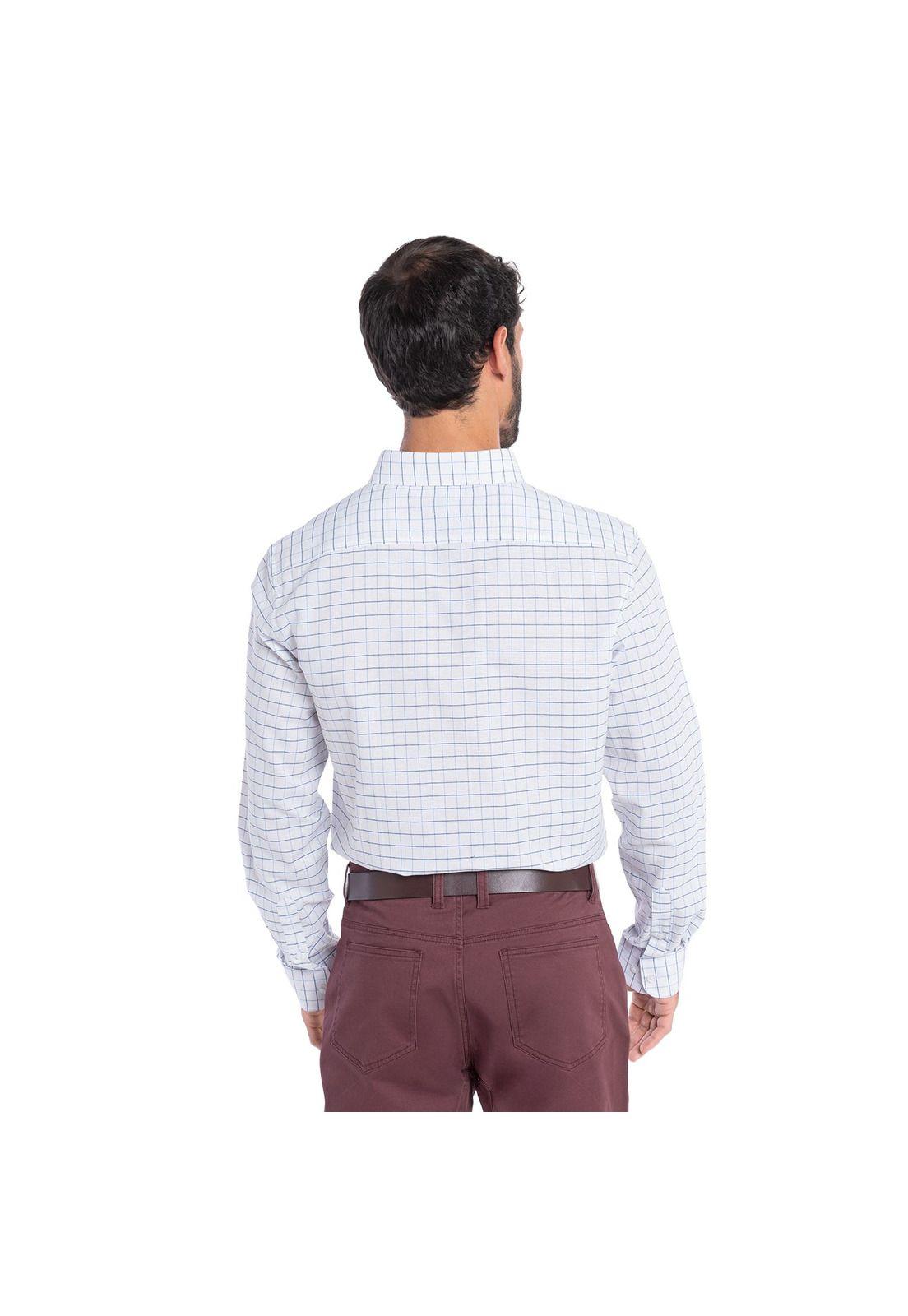 CAMISA MANGA LARGA OXFORD CUADROS HOMBRE LONDRES.-2