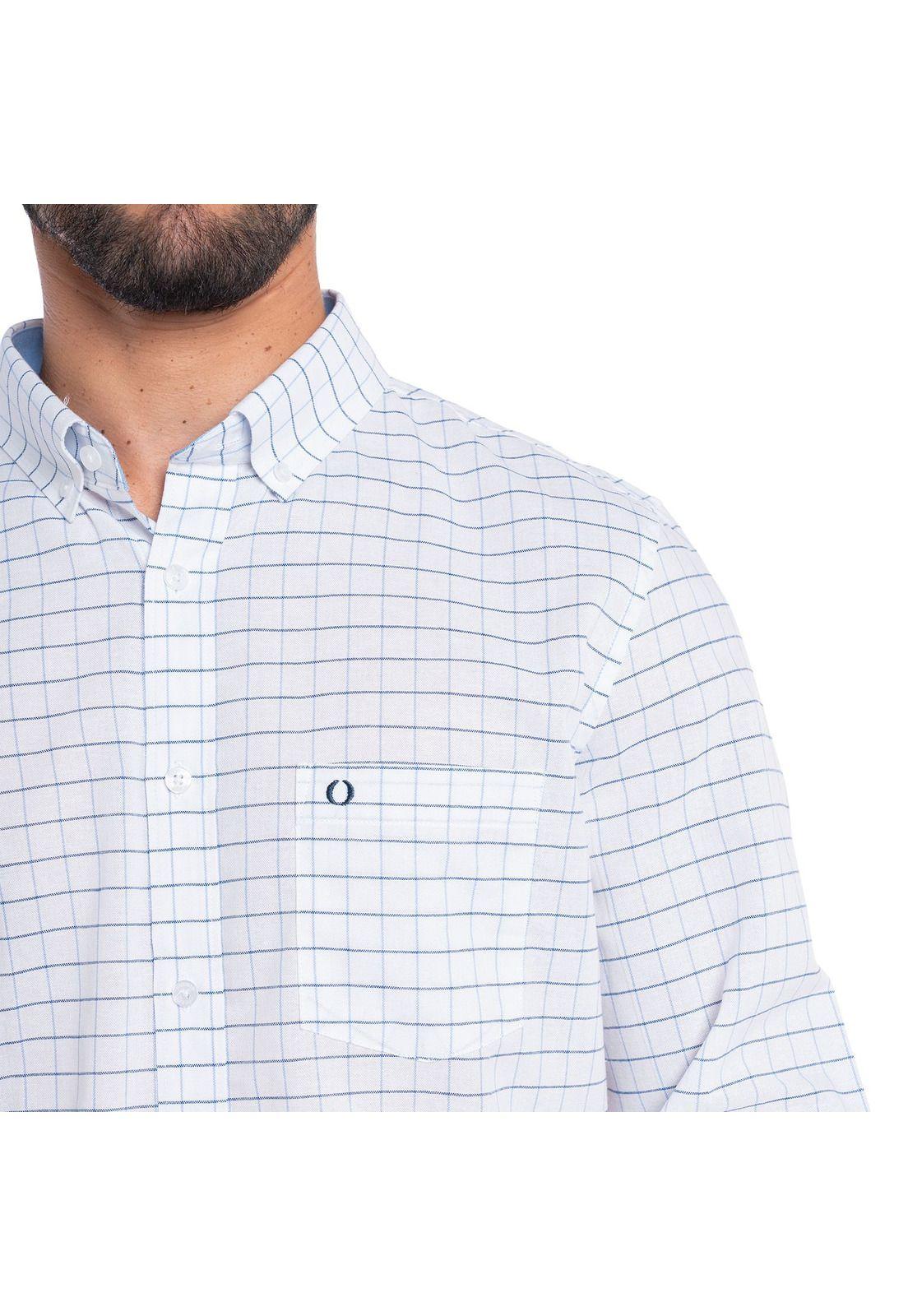 CAMISA MANGA LARGA OXFORD CUADROS HOMBRE LONDRES.-3