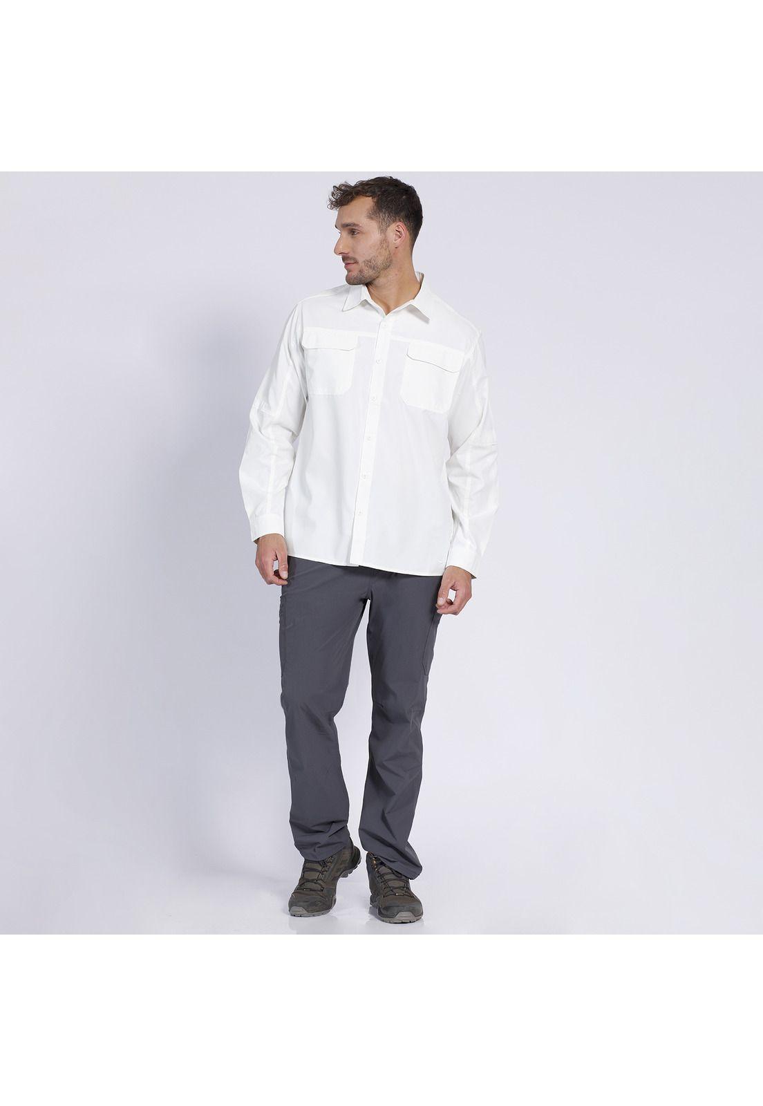 Camisa Outdoor Insitucional Hombre Blanco-2