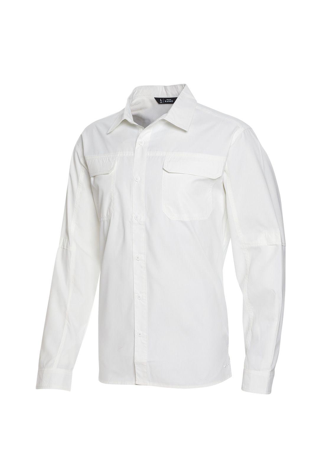 Camisa Outdoor Insitucional Hombre Blanco-3