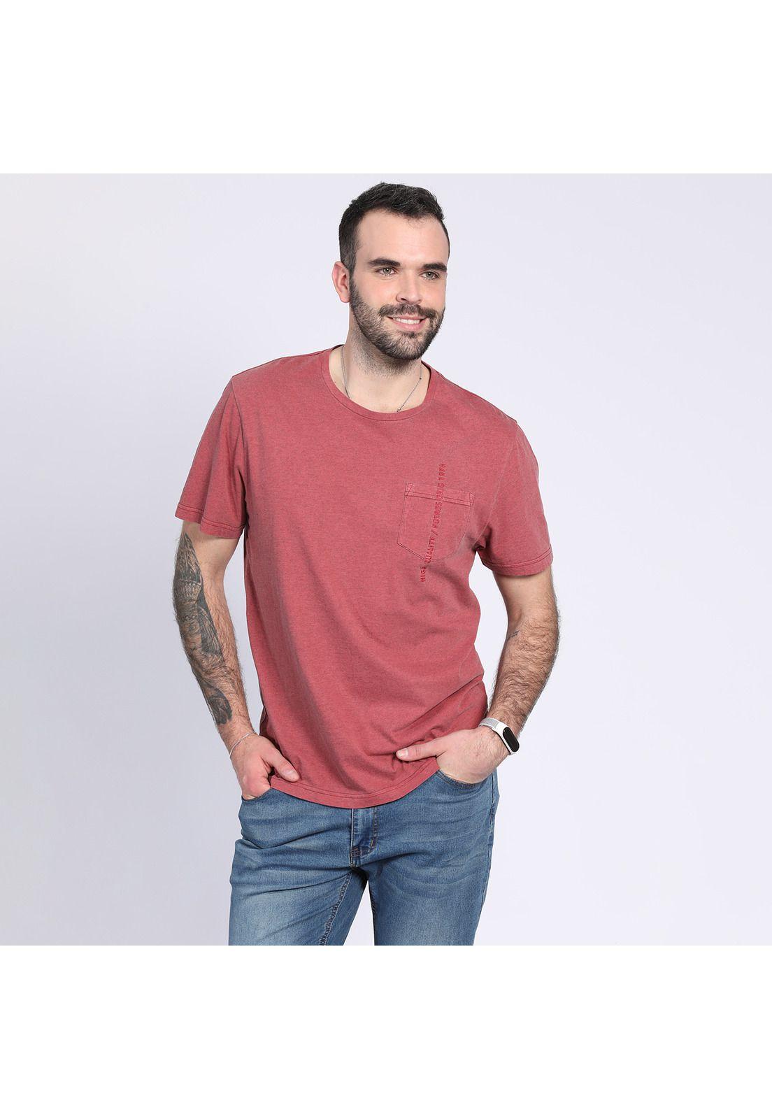 Polera Cuello Redondo Efecto Denim Uva-1