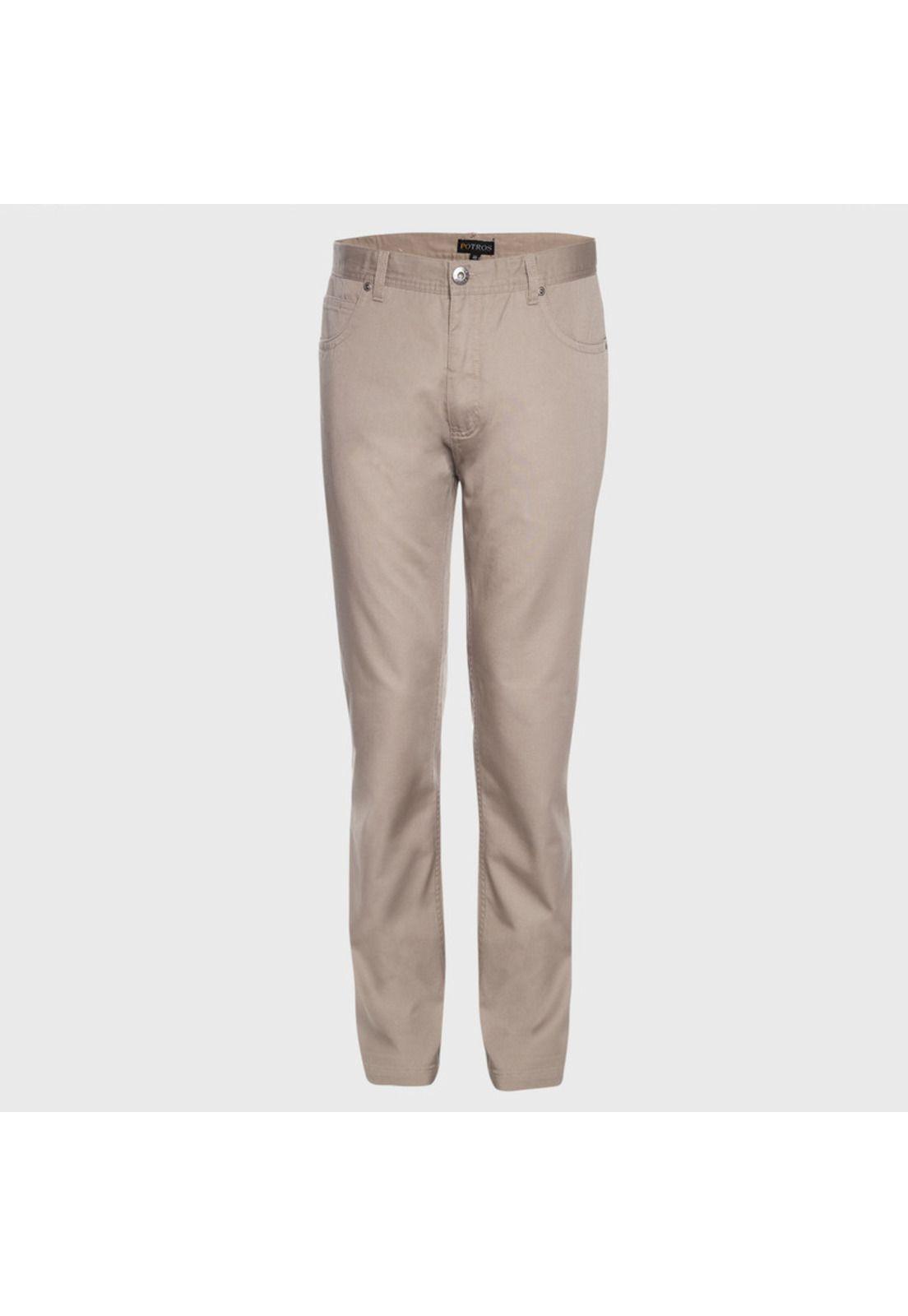 Pantalón Gabardina 5 Bolsillos Regular Fit-0