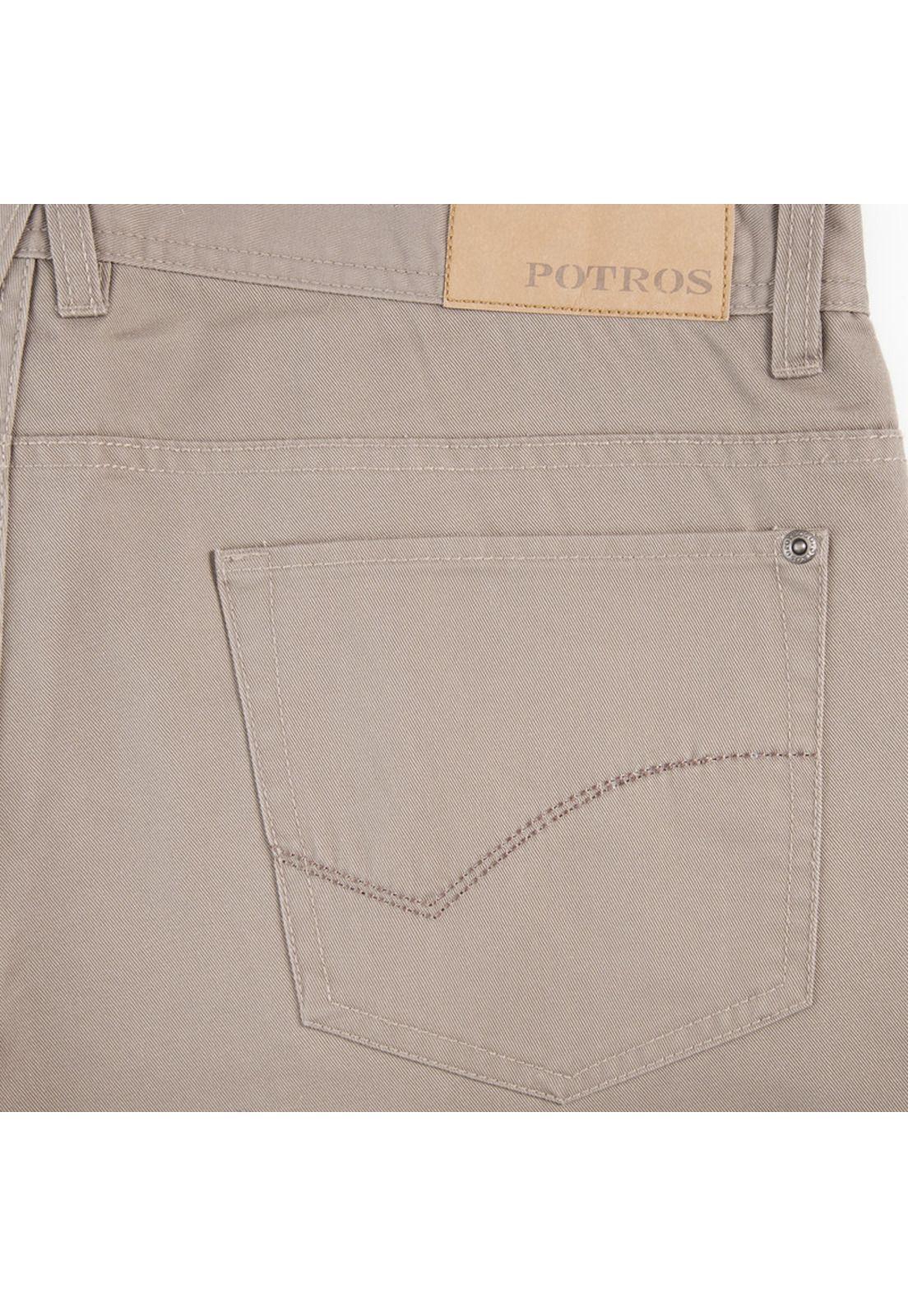 Pantalón Gabardina 5 Bolsillos Regular Fit-3