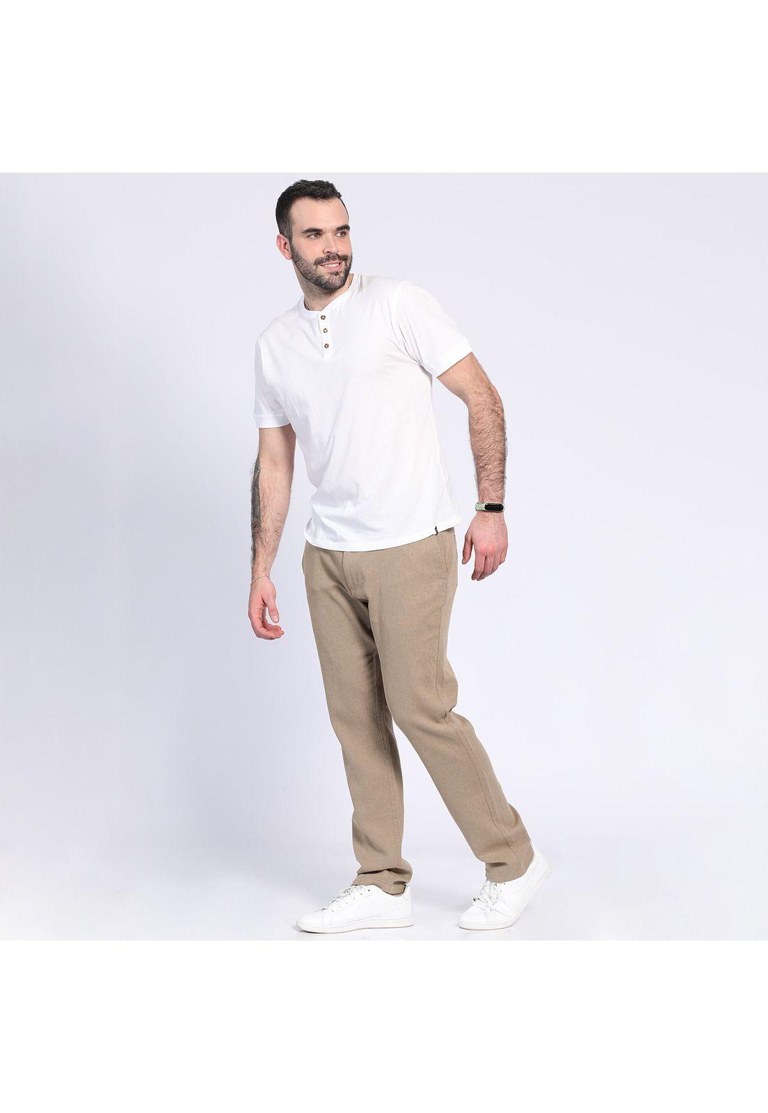 Pantalón Fantasía 5 Bolsillos Beige-0