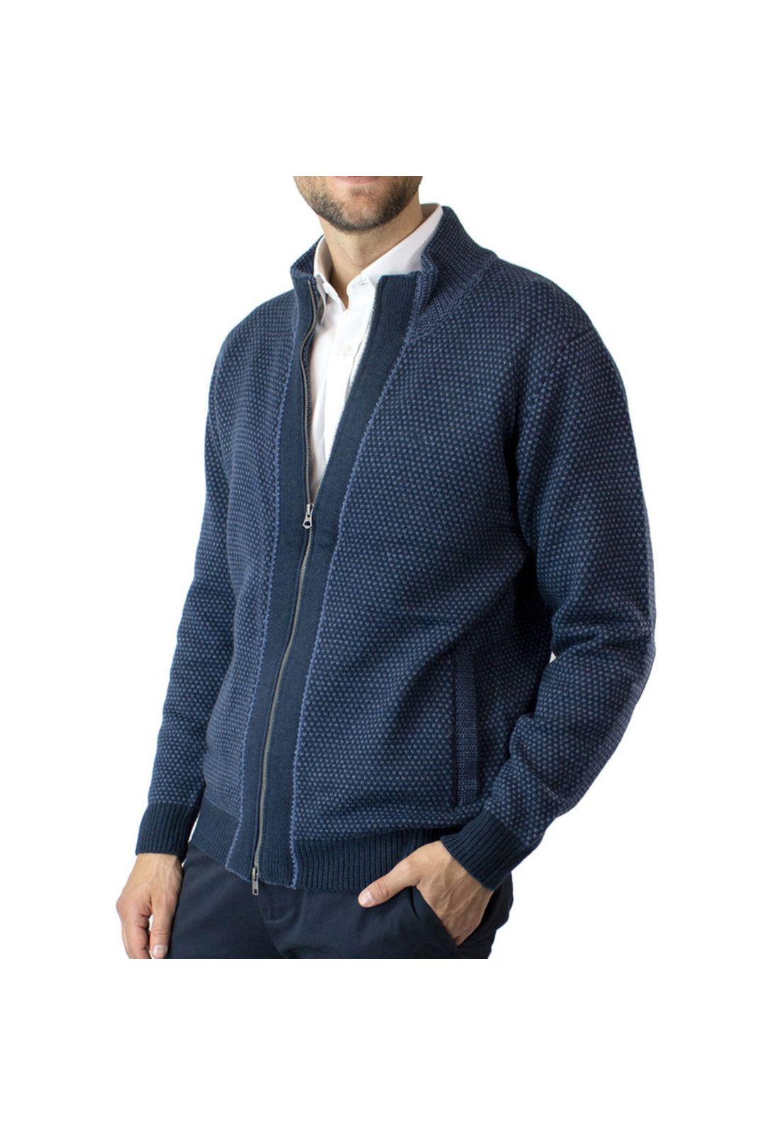 Sweater Full Zipper Con Aplicación-0