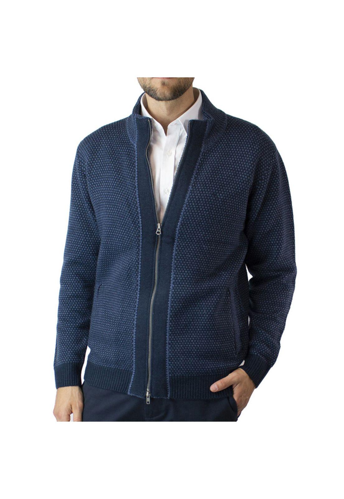 Sweater Full Zipper Con Aplicación-1