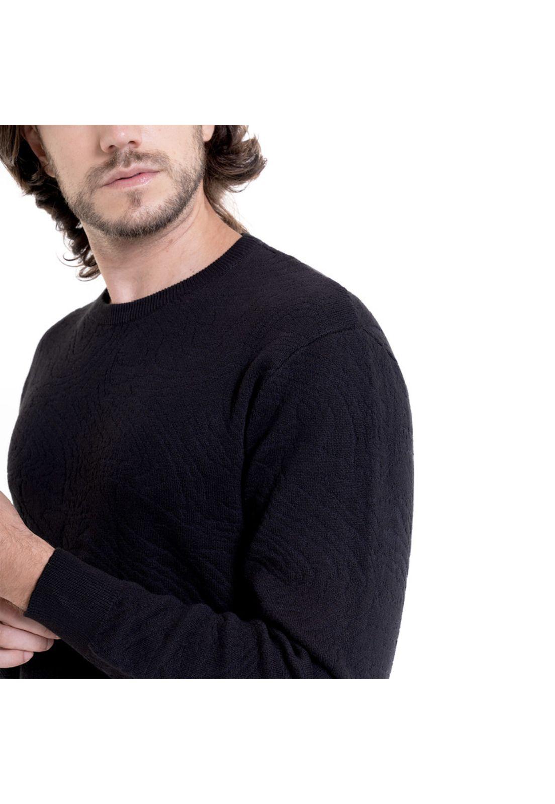 Sweater Jaqcuard Negro-3