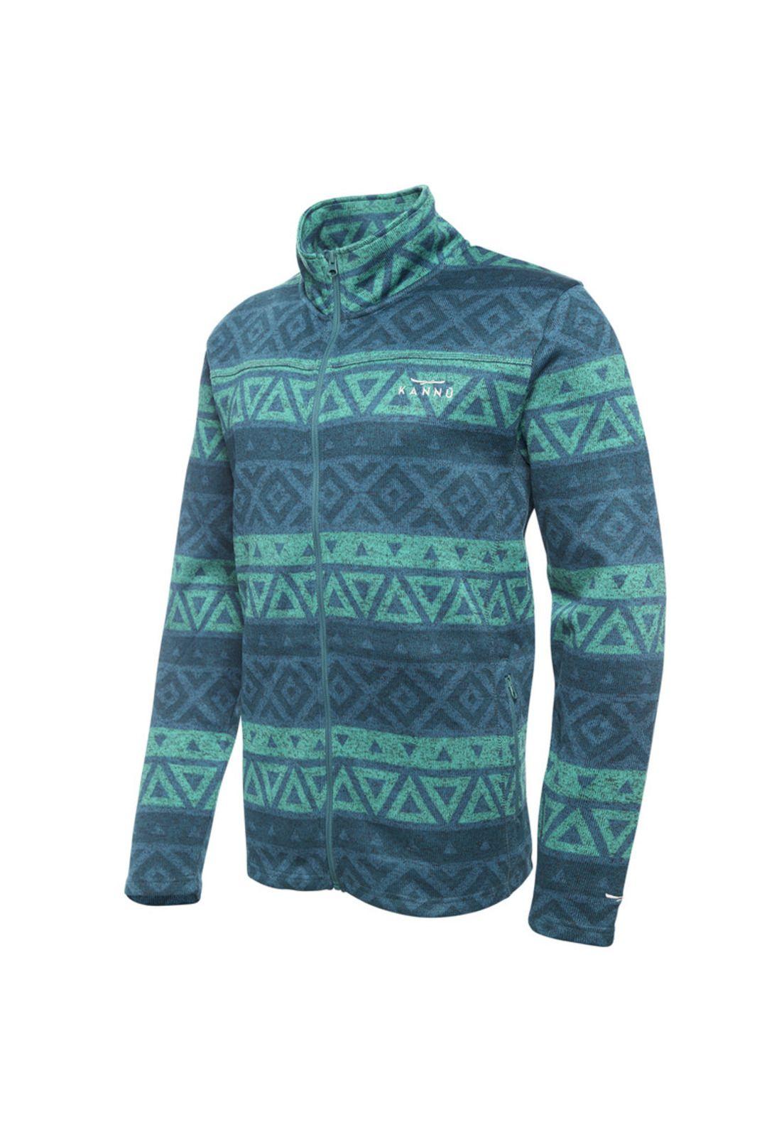 Polar Etnico Print Full Zipper Hombre-1