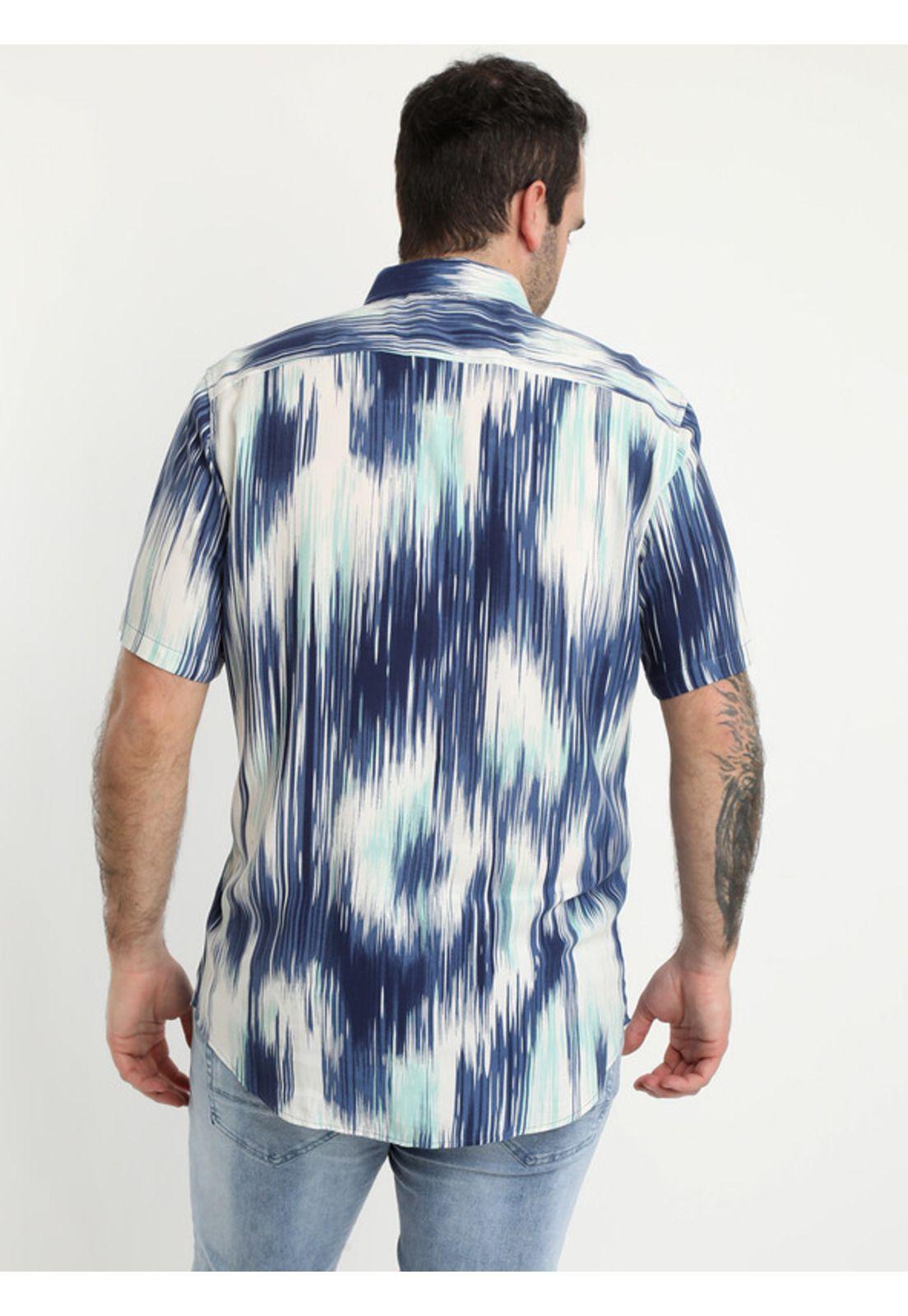 Camisa Guayabera Tie Dye Azul-1
