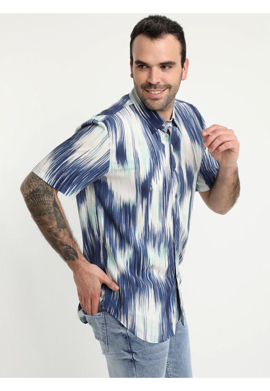 Camisa Guayabera Tie Dye Azul-2