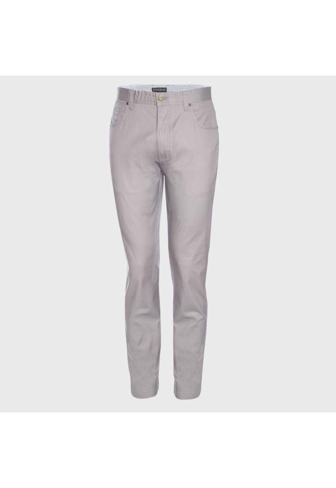 Pantalón Gabardina Spandex 5 Bolsillos Slim Fit-0