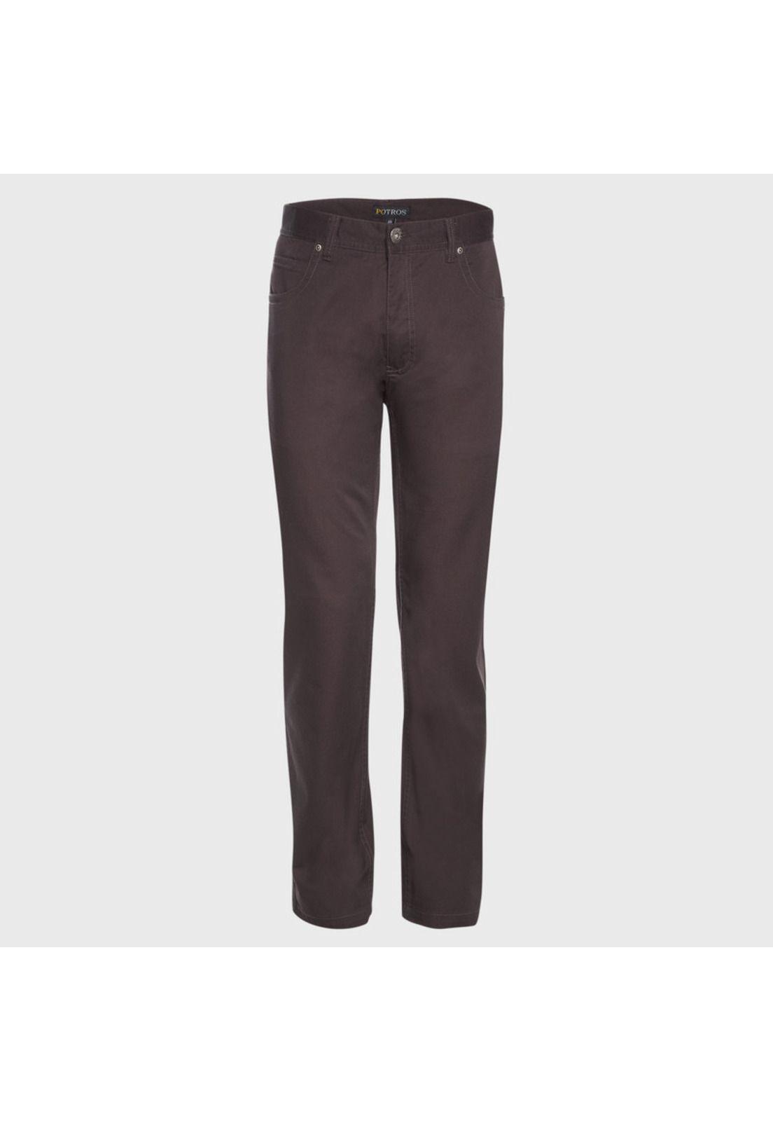 Pantalón Gabardina 5 Bolsillos Regular Fit-0