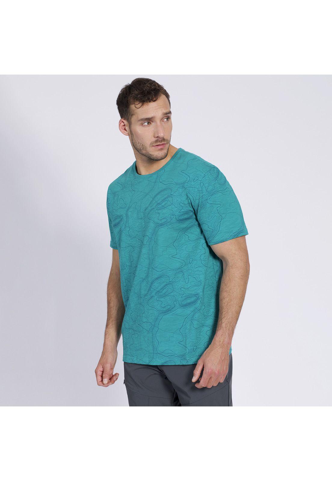 Polera Nature Full Print Azul-0
