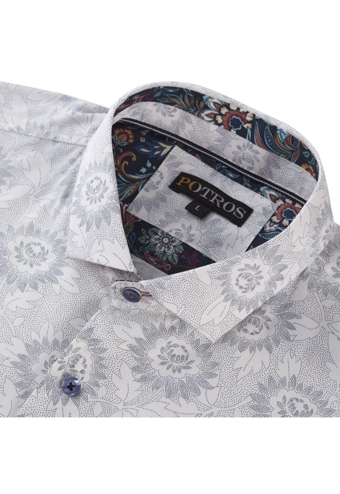 Camisa Estampada Algodón Spandex-3