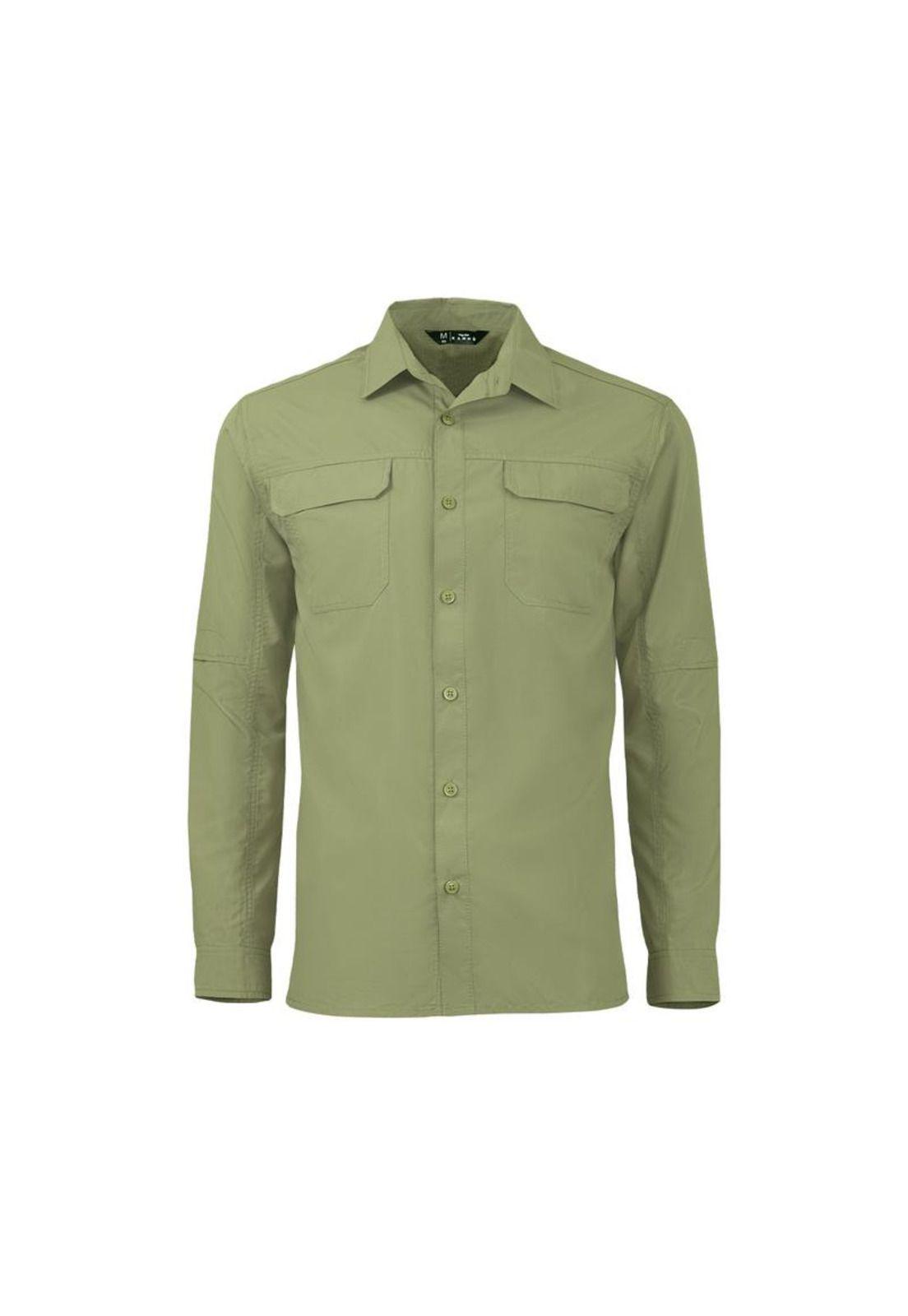 Camisa Hombre M/L Ripstop Khaki-0