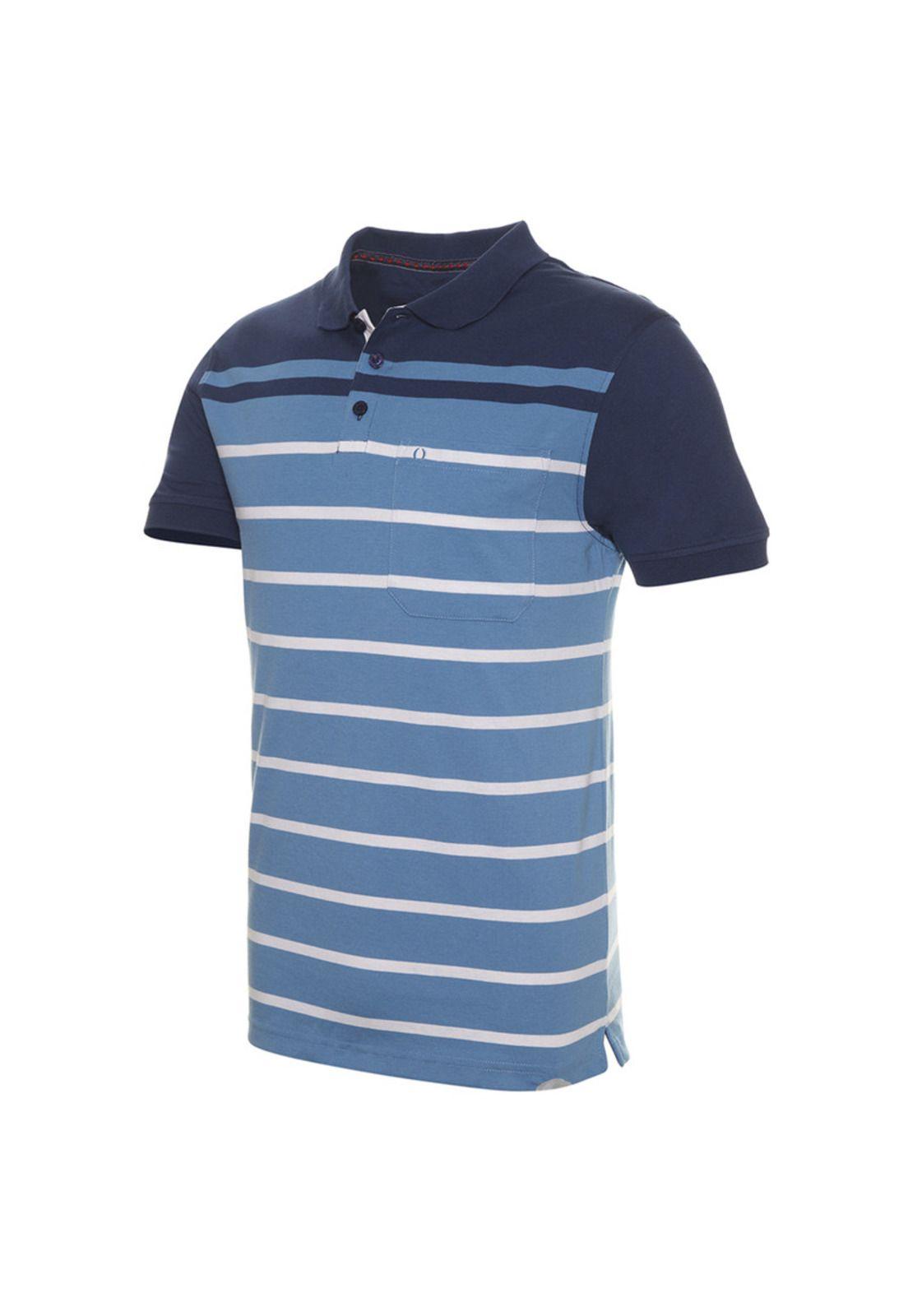 Polera Listada Cuello Camisero-1