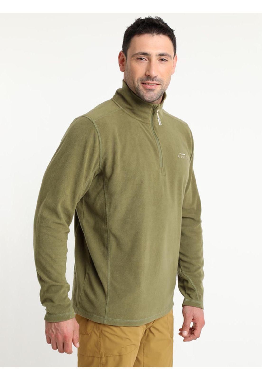 Polar Valle De La Luna Half Zipper Hombre Oliva oscuro-2