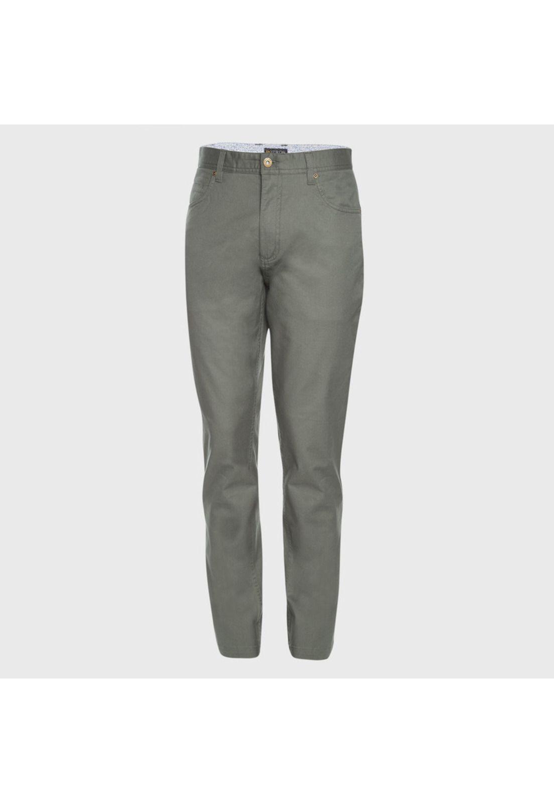 Pantalón Gabardina Spandex 5 Bolsillos Slim Fit-0