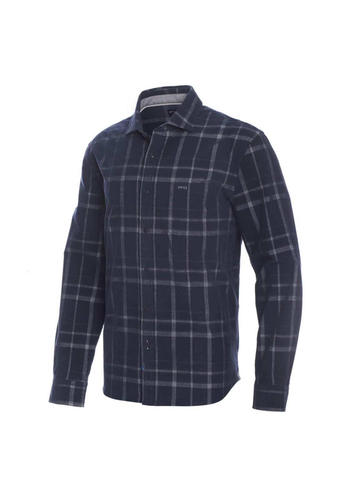 Camisa Cotelé Escocesa Comfort Fit-1
