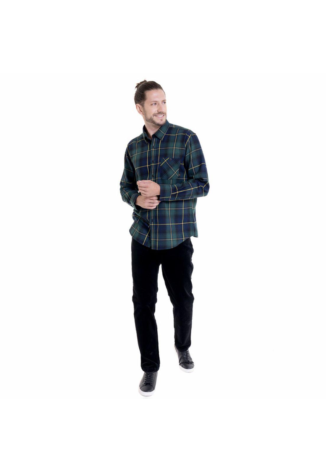 Camisa Villela Verde Oscuro-2