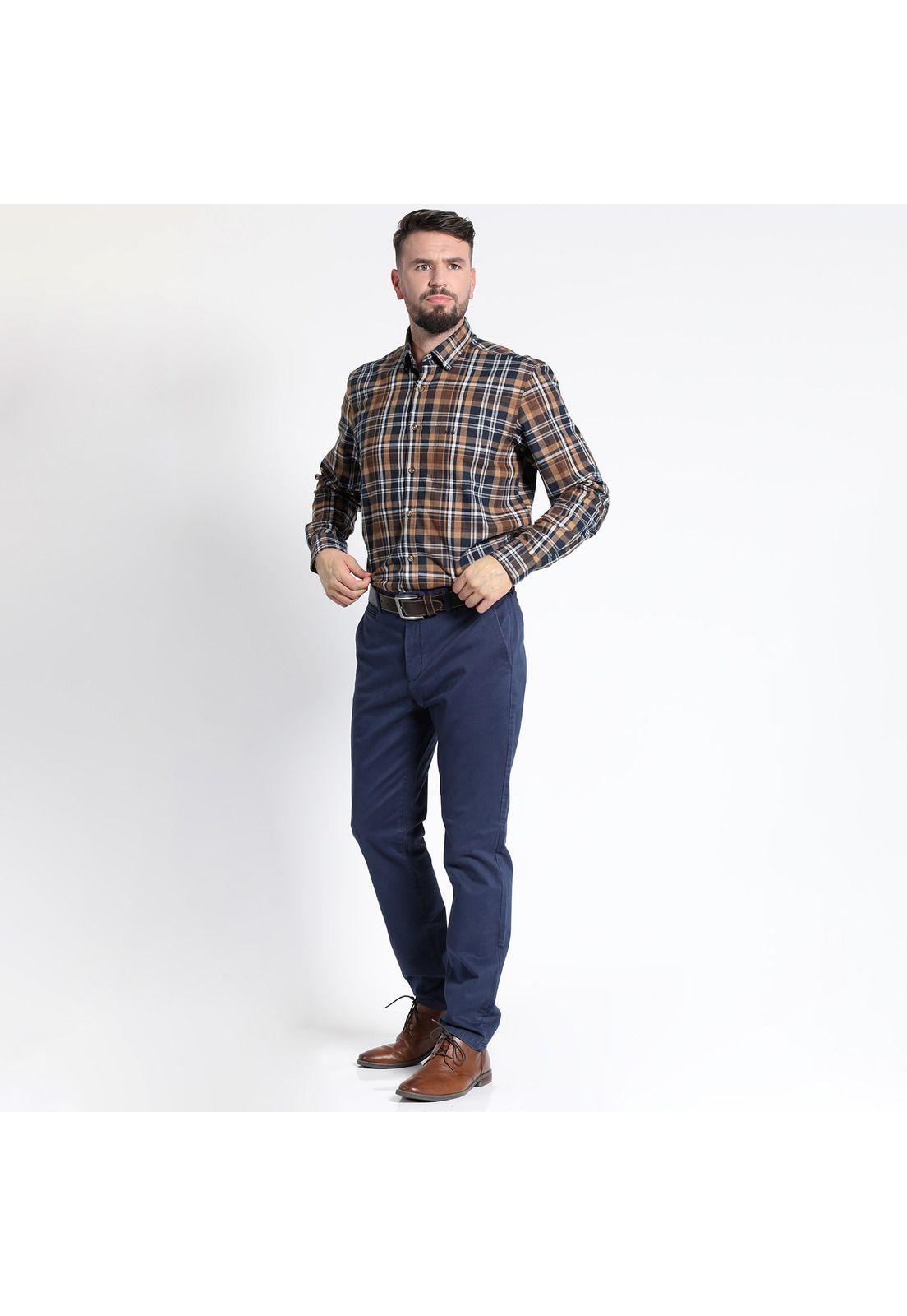 CAMISA MANGA LARGA VILLELA ESCOCESA YD REGULAR FIT-3