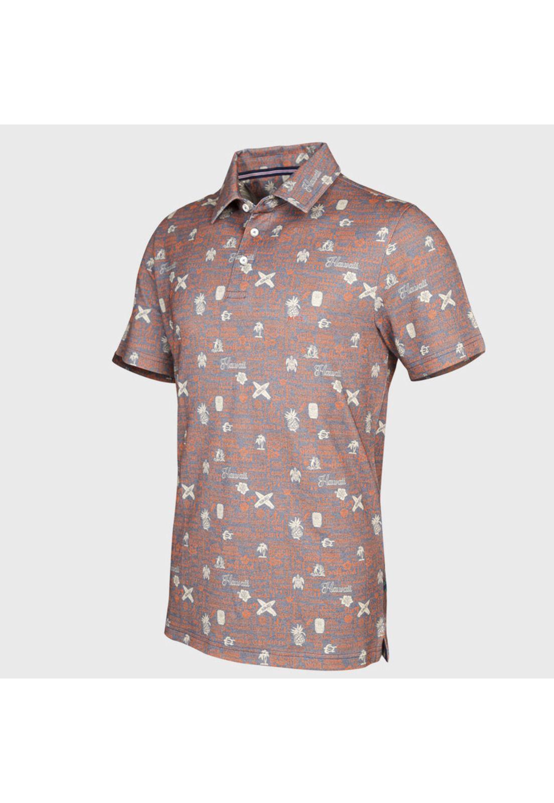 Polera Cuello Polo Estampada MC-1