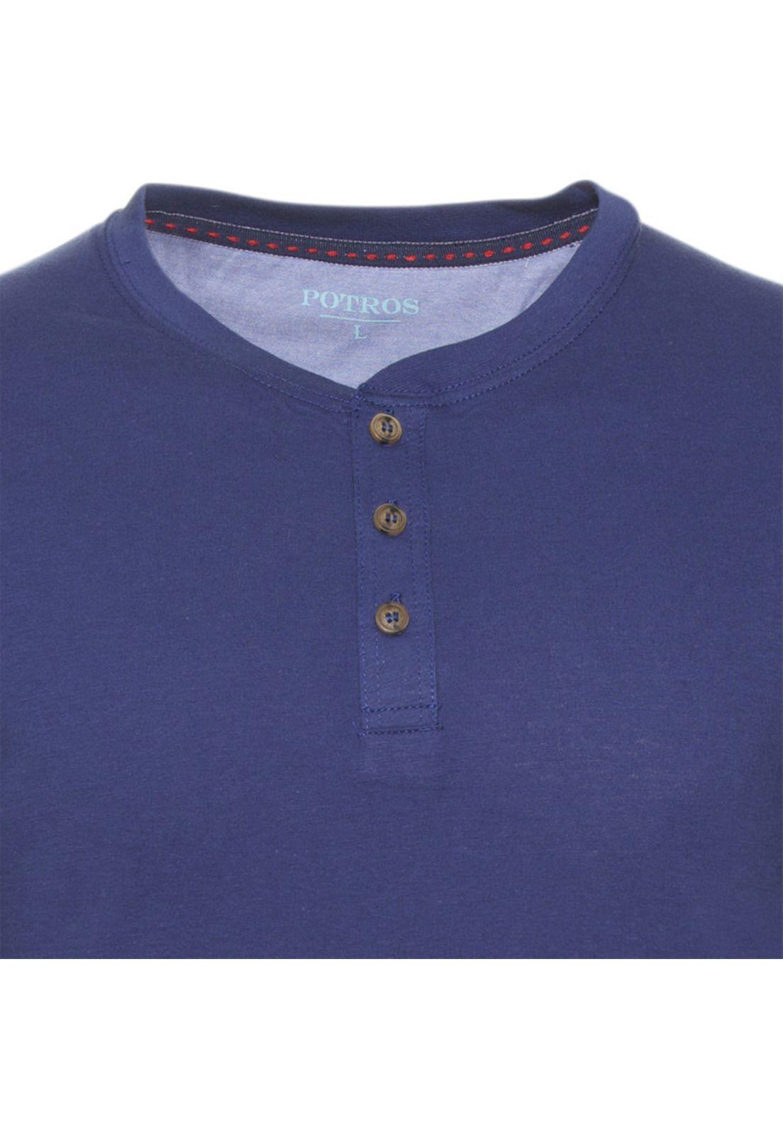 Polera Jersey Botónes En Cuello-3