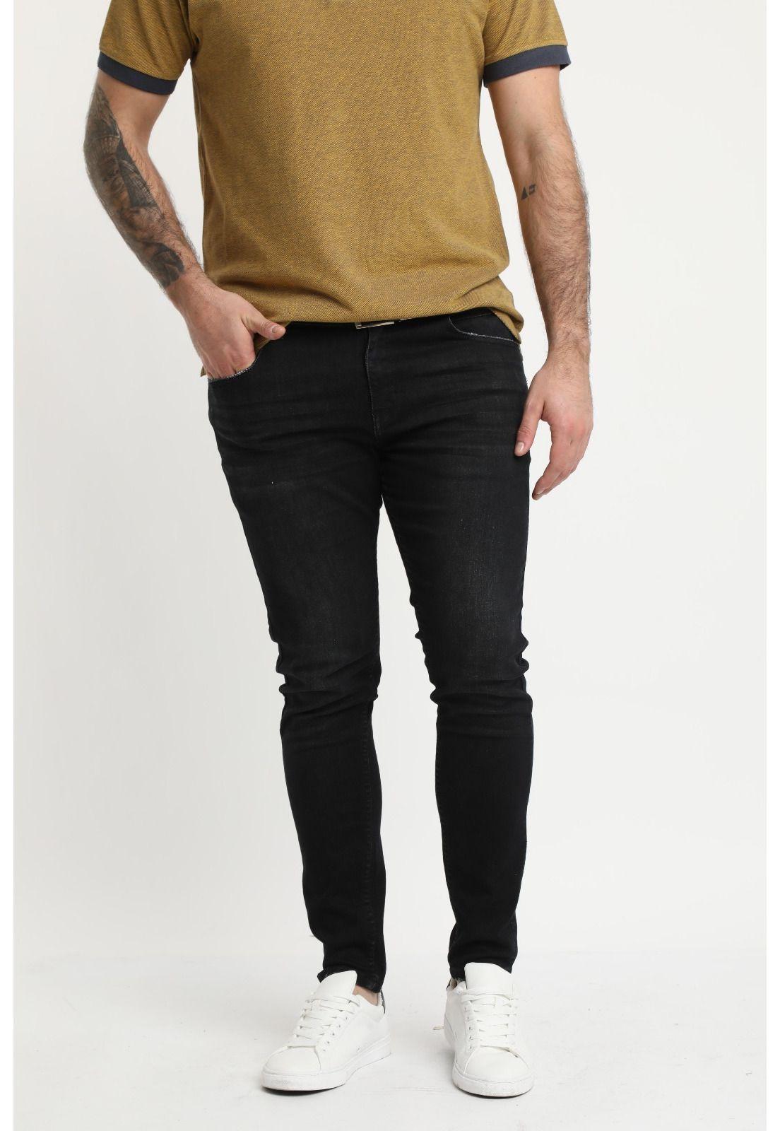 Jeans Ultra Slim Negro -0
