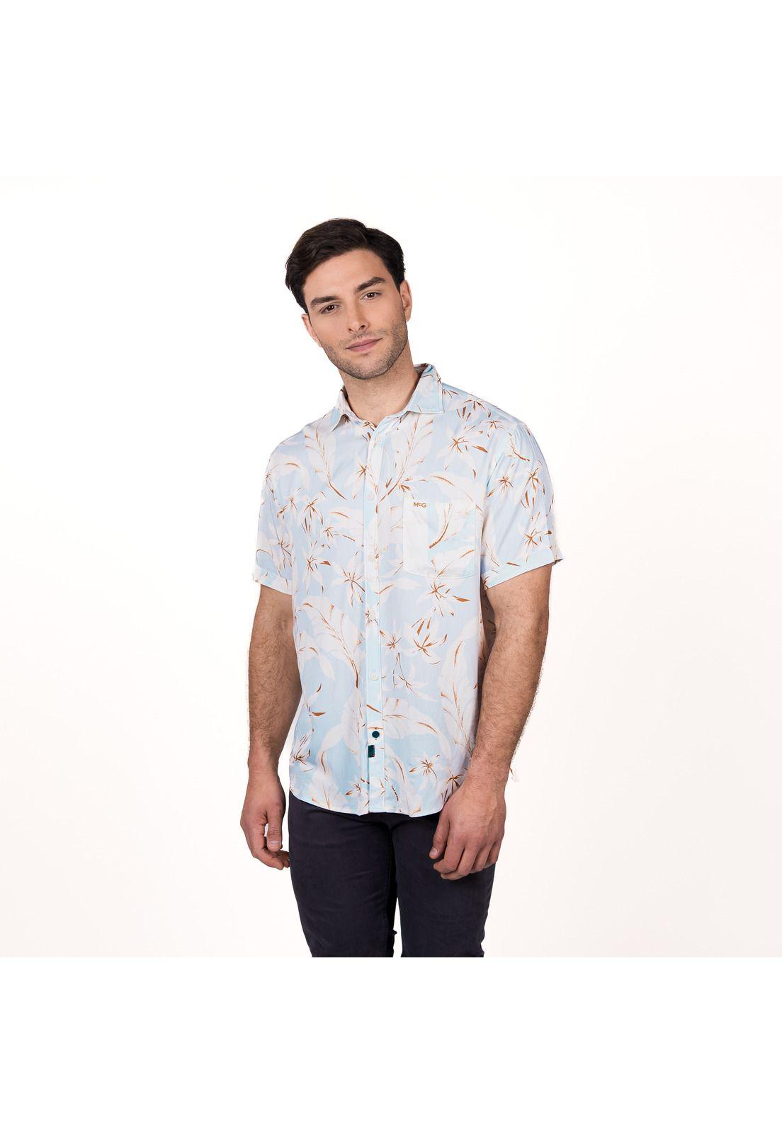 Camisa M/C Bowery Estampada Viscosa Regular Fit-0