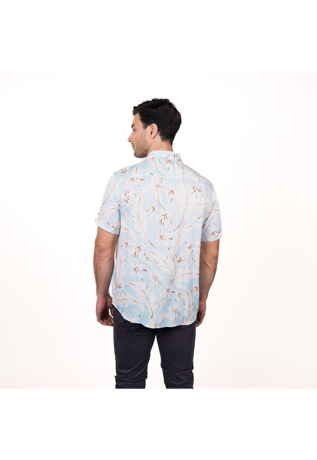 Camisa M/C Bowery Estampada Viscosa Regular Fit-1