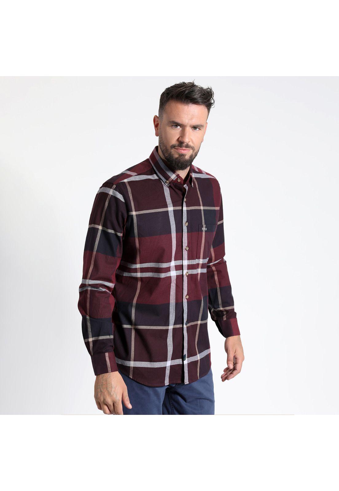 CAMISA MANGA LARGA VILLELA CUADRILLÉ YD REGULAR FIT SPANDEX-3