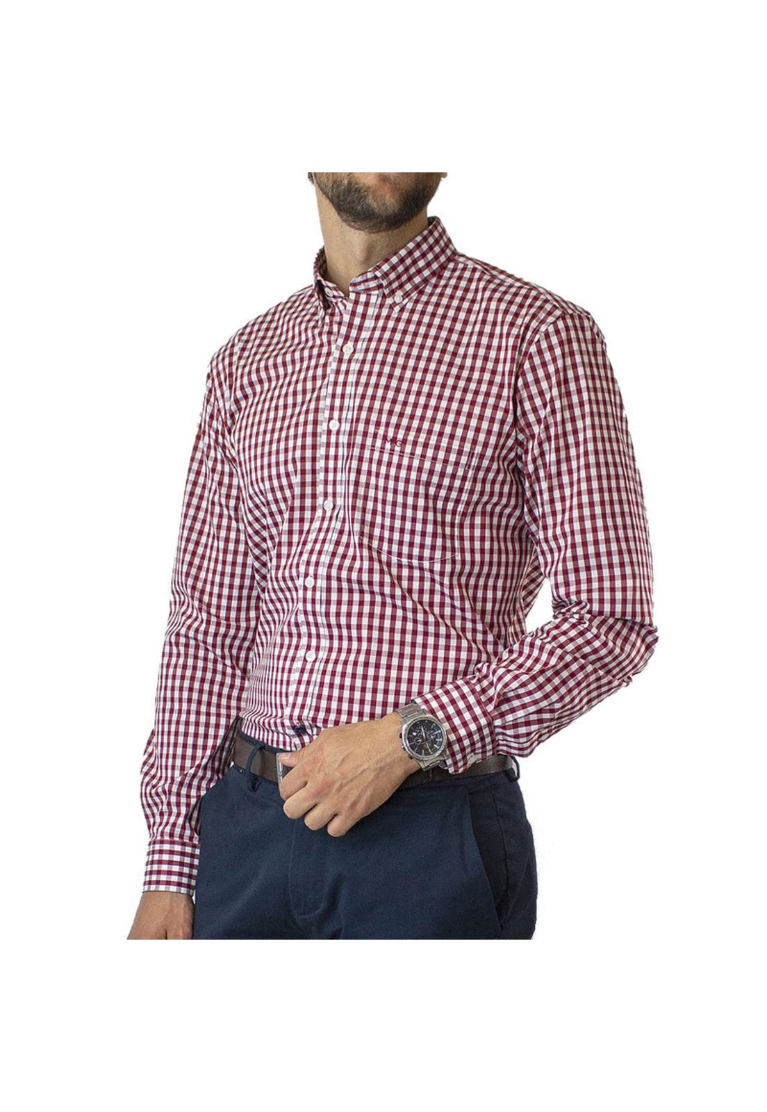 Camisa Trevira Cuadros Spandex Regular Fit-0